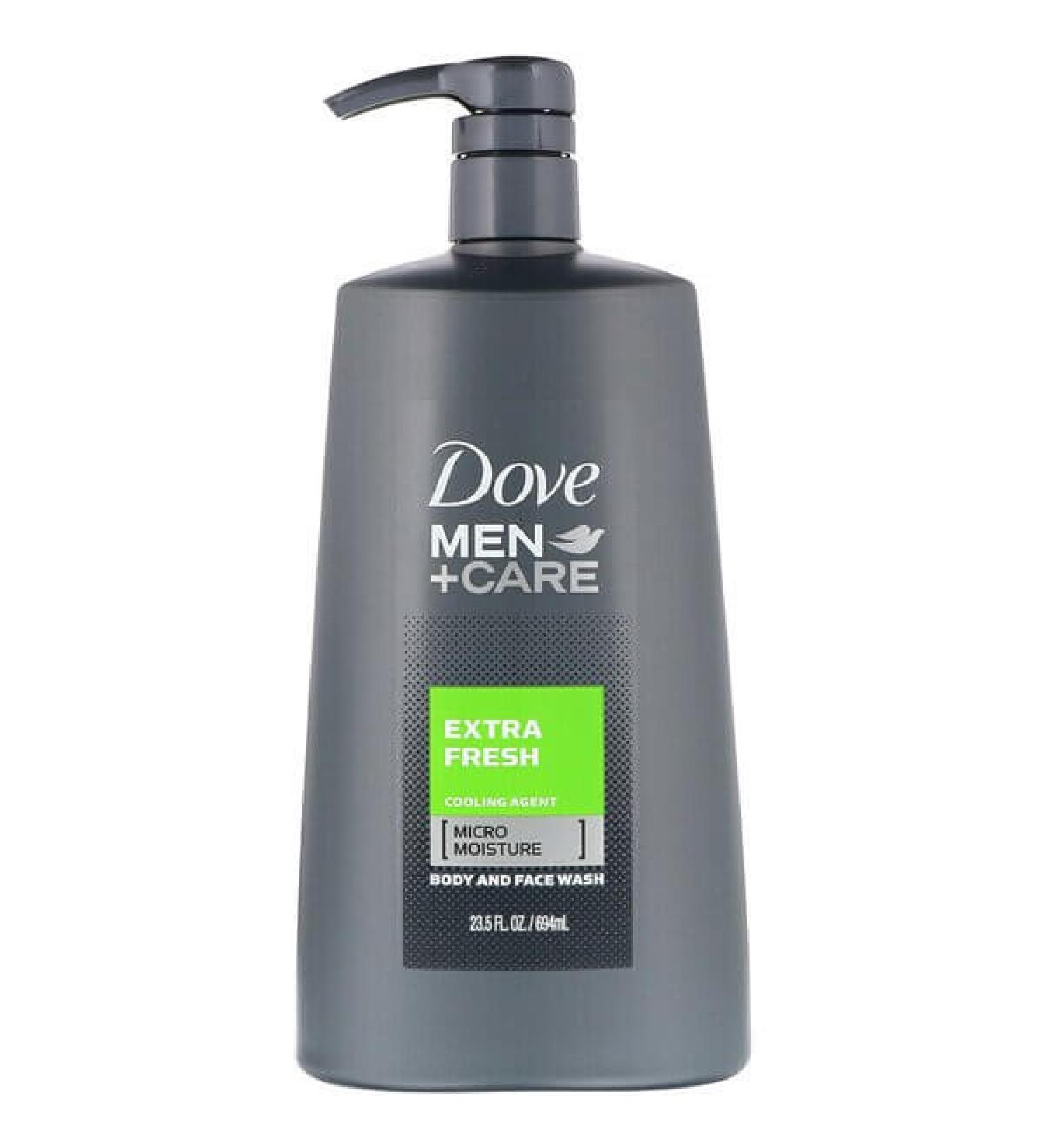 Dove Men+Care Extra Fresh Body & Face Wash 23.5 fl oz - Hydrating Cleanser for Men - Buy Online on SooperMarket.com