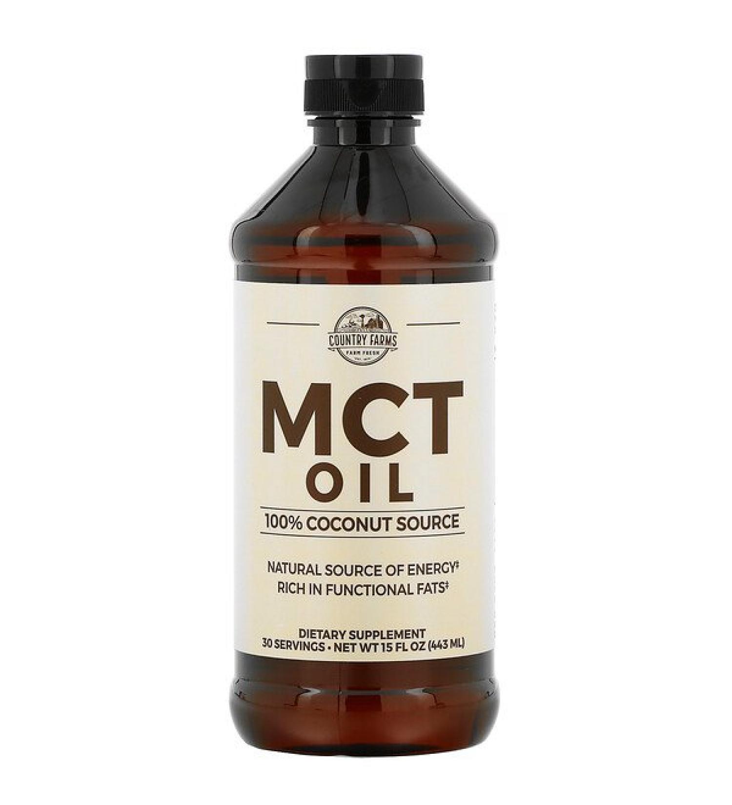 Country Farms MCT Oil 100% Coconut Source 15 fl oz (443 ml)