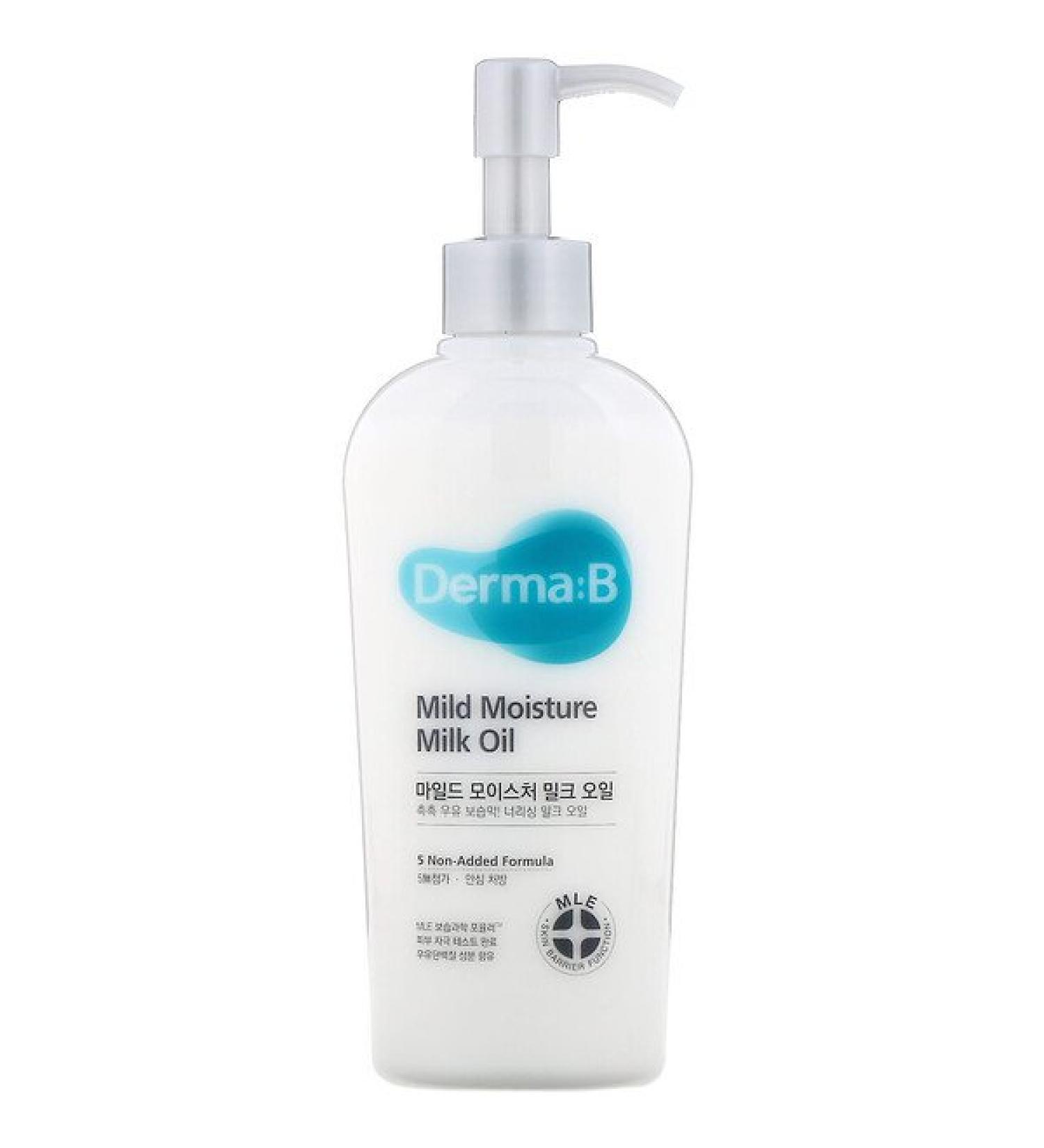 Derma:B Mild Moisture Milk Oil 6.76 fl oz (200 ml)