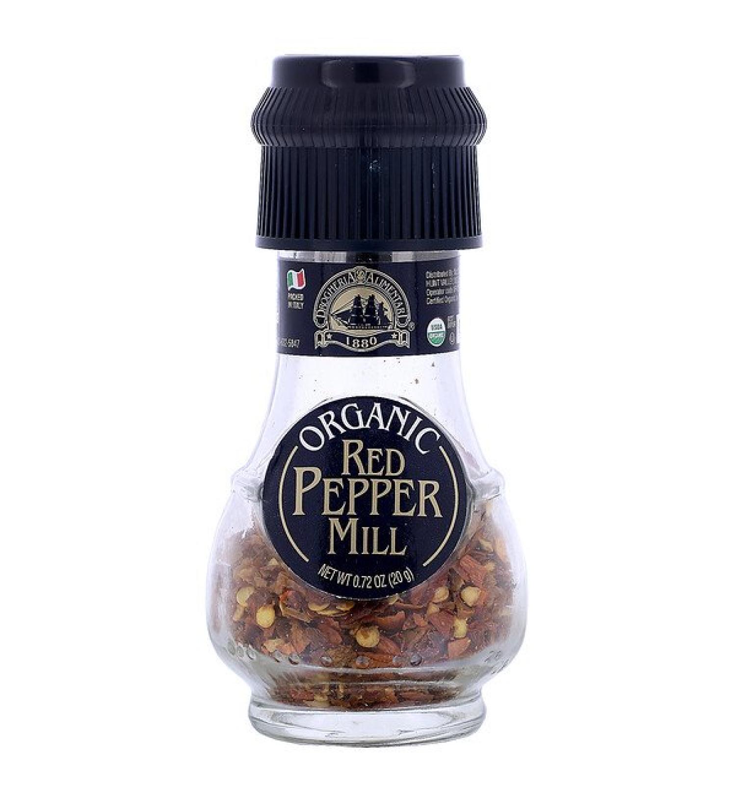 Drogheria & Alimentari Organic Red Pepper Mill 0.72 oz (20 g)