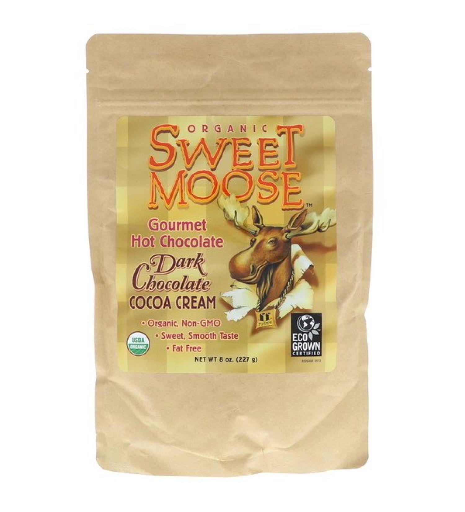 FunFresh Foods Sweet Moose Gourmet Hot Chocolate Dark Chocolate Cocoa Cream 8 oz (227 g)