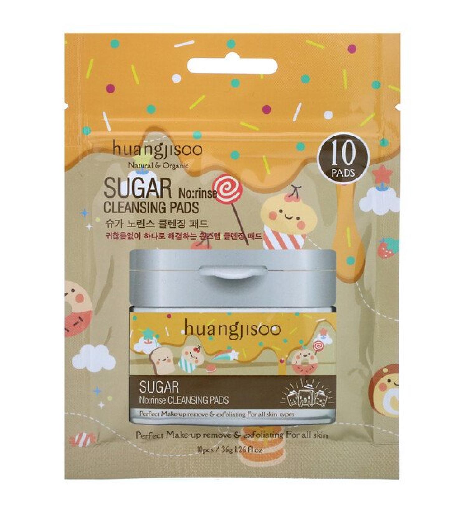 Huangjisoo Sugar No:rinse Cleansing Pads 10 Pads