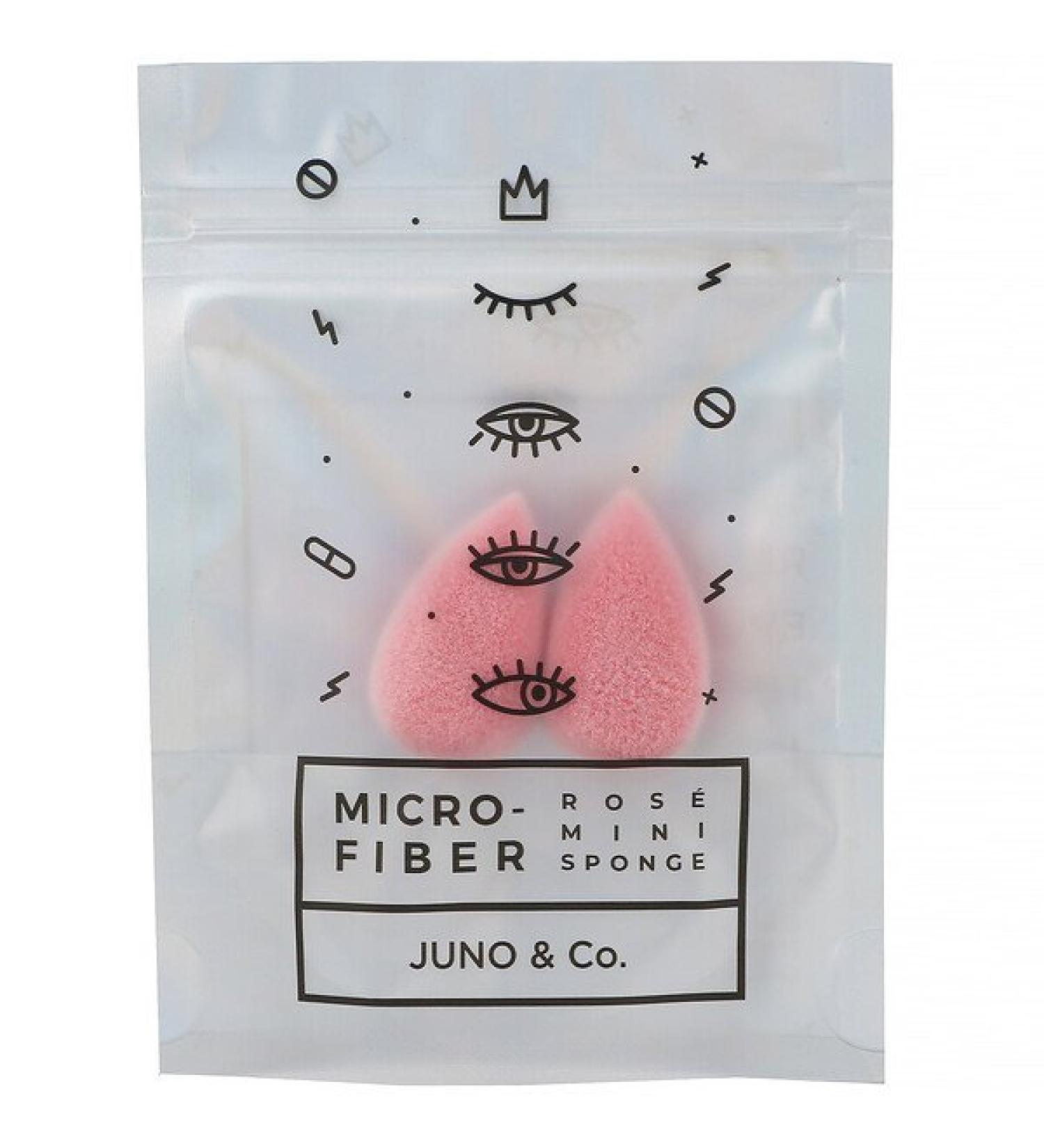 Juno & Co. Microfiber Mini Sponge Rose 2 Count