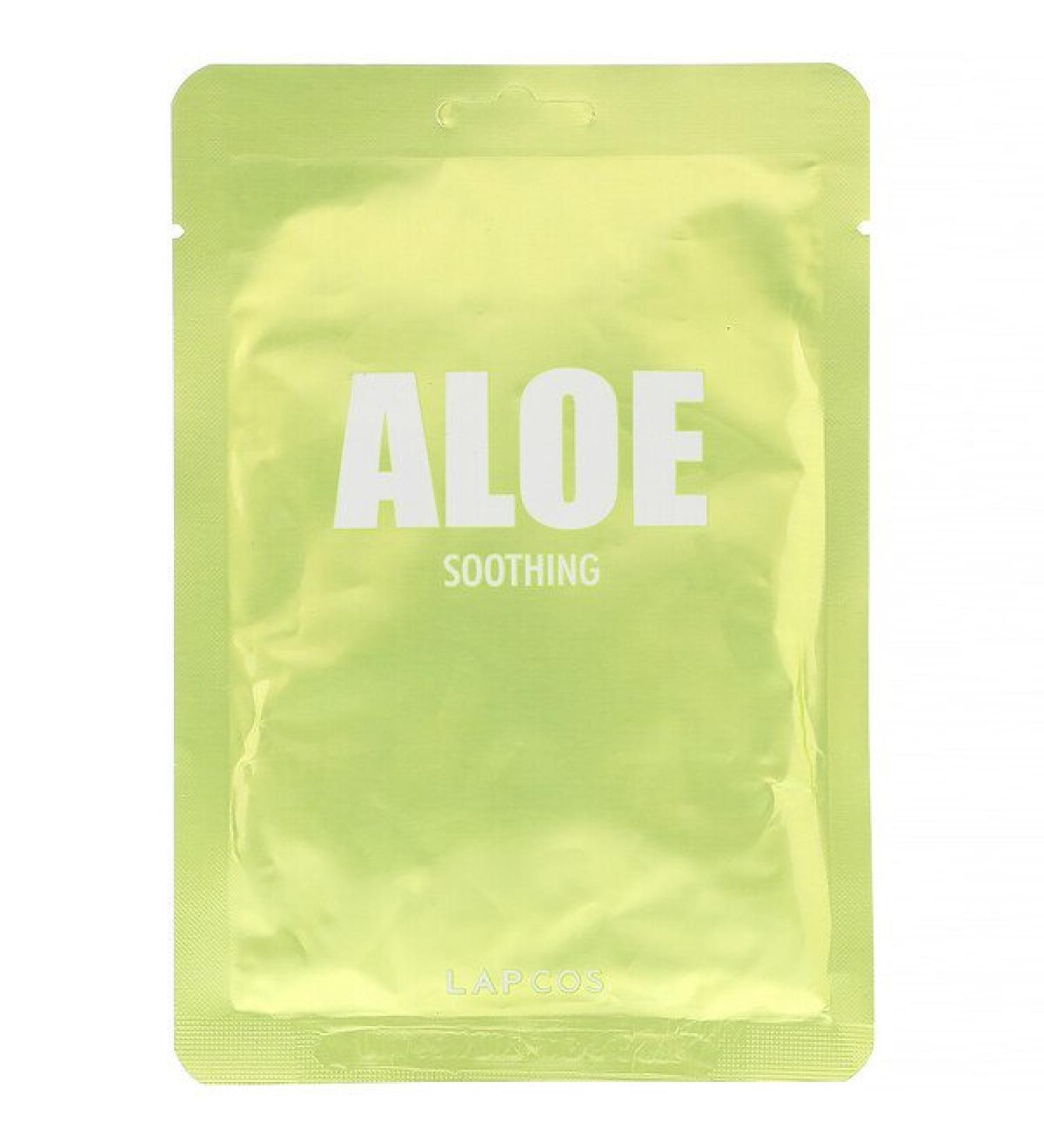 Lapcos Aloe Sheet Beauty Mask Soothing  1 Sheet 1.11 fl oz (33 ml)