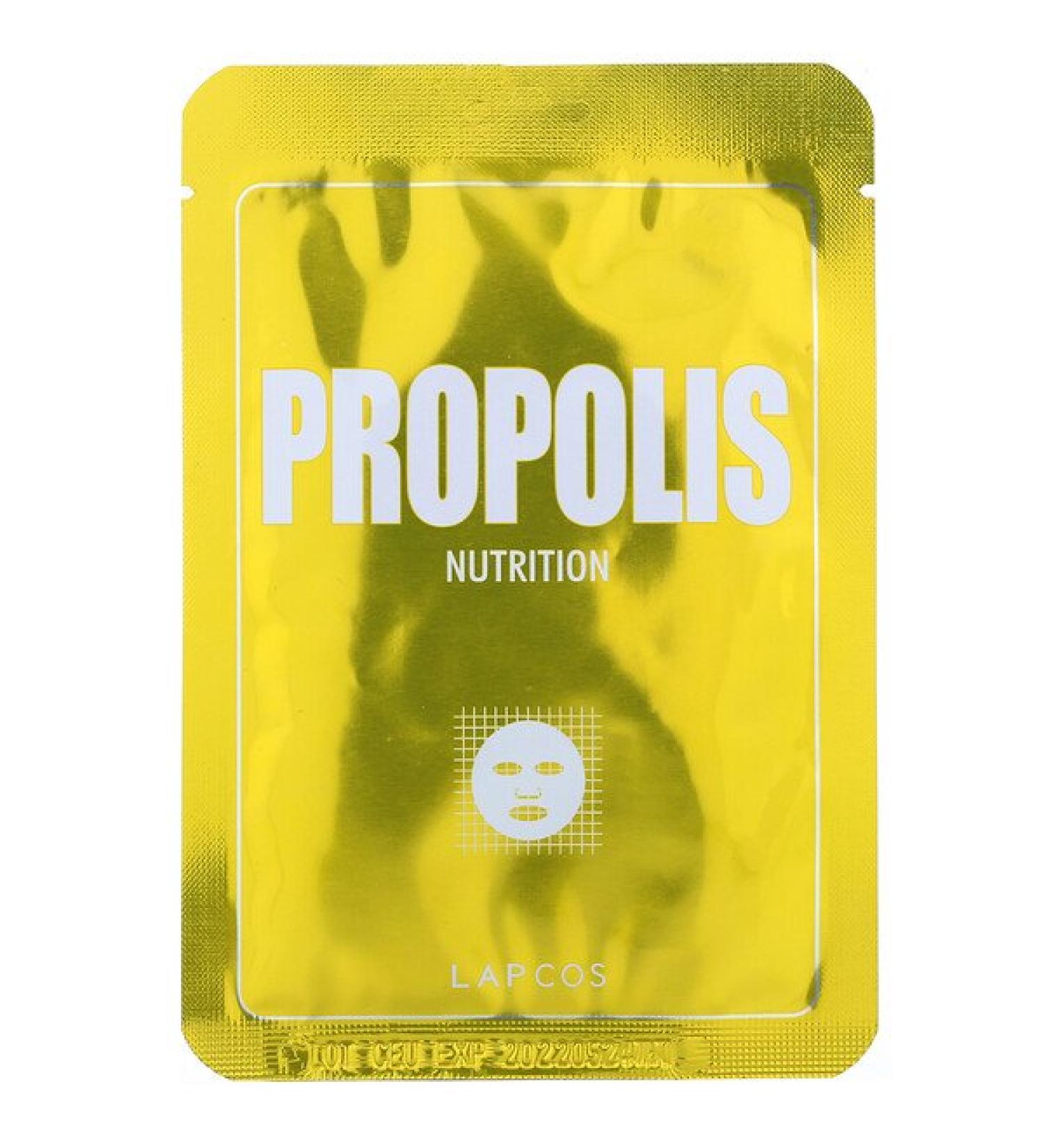 Lapcos Propolis Sheet Beauty Mask Nutrition 1 Sheet 0.84 fl oz (25 ml)