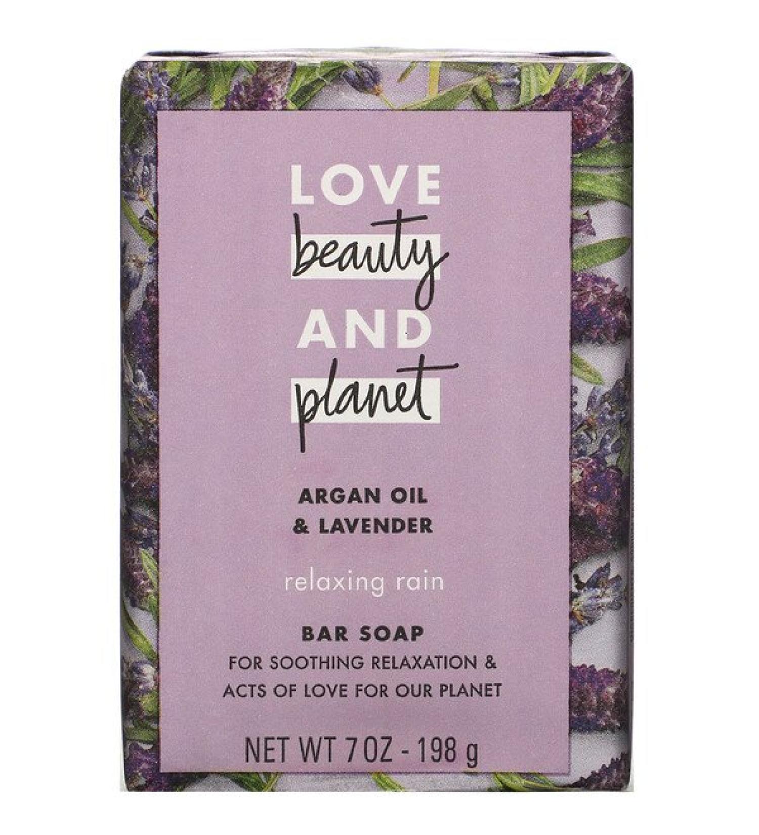 Love Beauty and Planet Relaxing Rain Bar Soap Argan Oil & Lavender 7 oz (198 g)