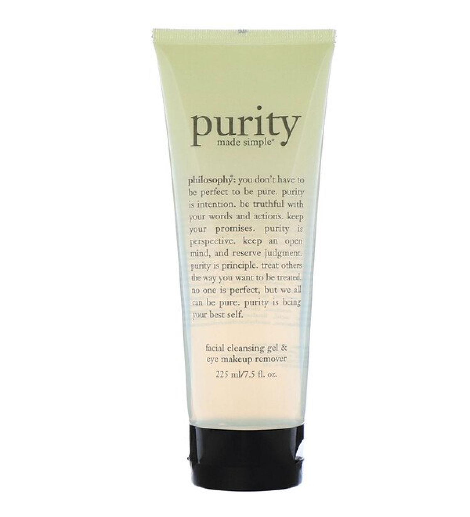 Philosophy Purity Made Simple Facial Cleansing Gel & Eye Makeup Remover 7.5 fl oz (225 ml)