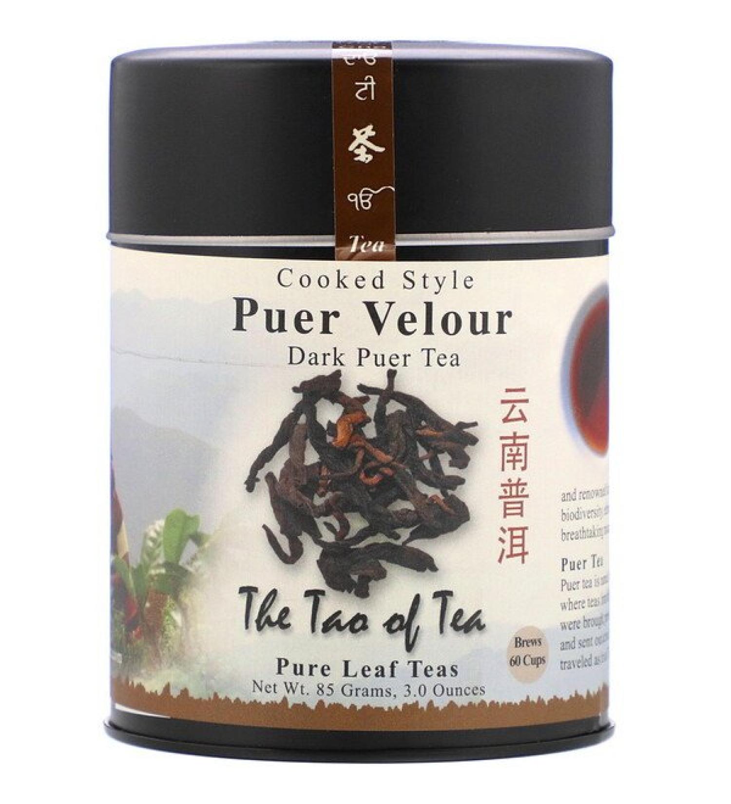 The Tao of Tea Cooked Style Puer Velour Dark Puer Tea 3 oz (85 g)