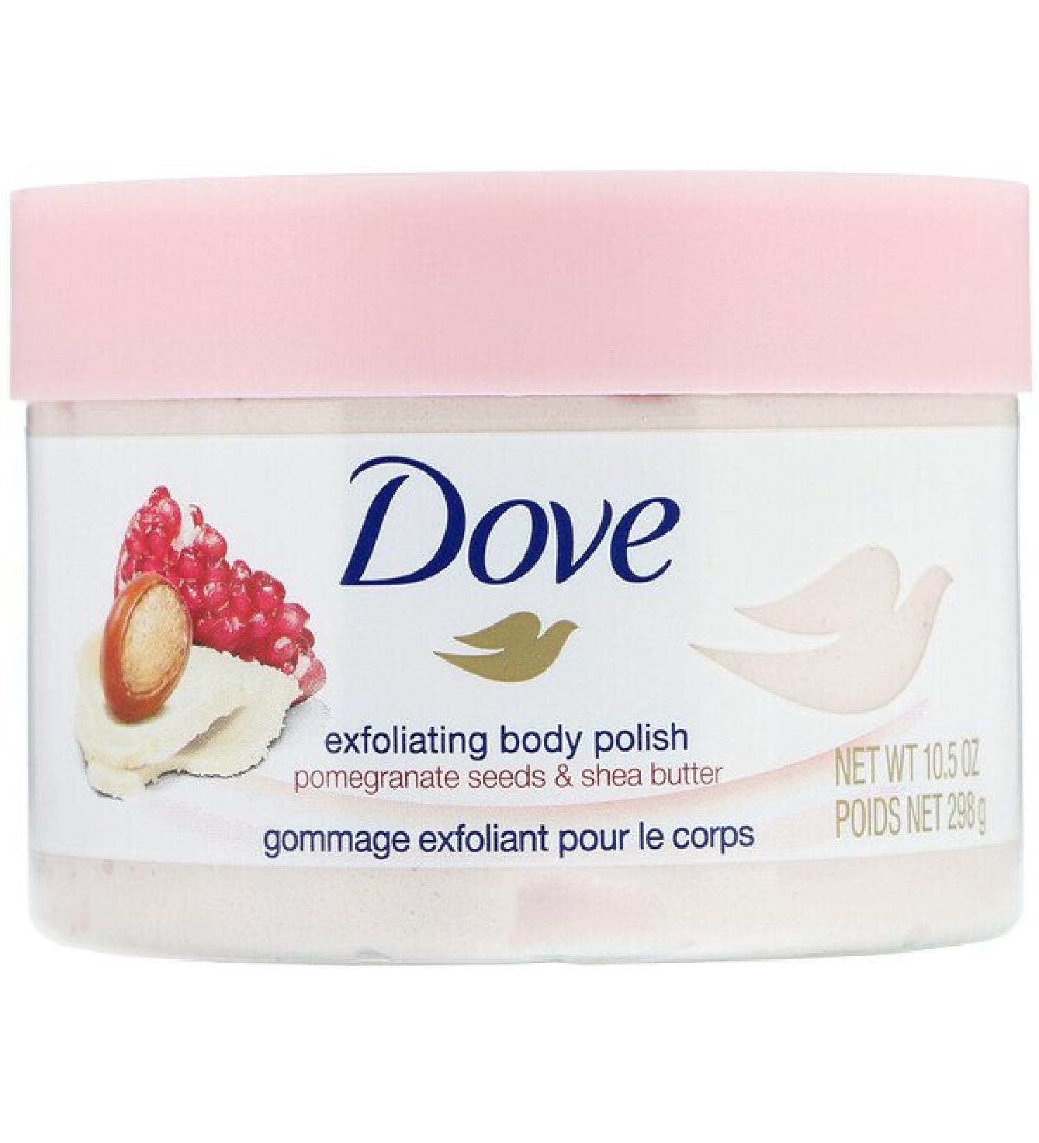 Dove Exfoliating Body Polish Pomegranate Seeds & Shea Butter 10.5 oz (298 g)