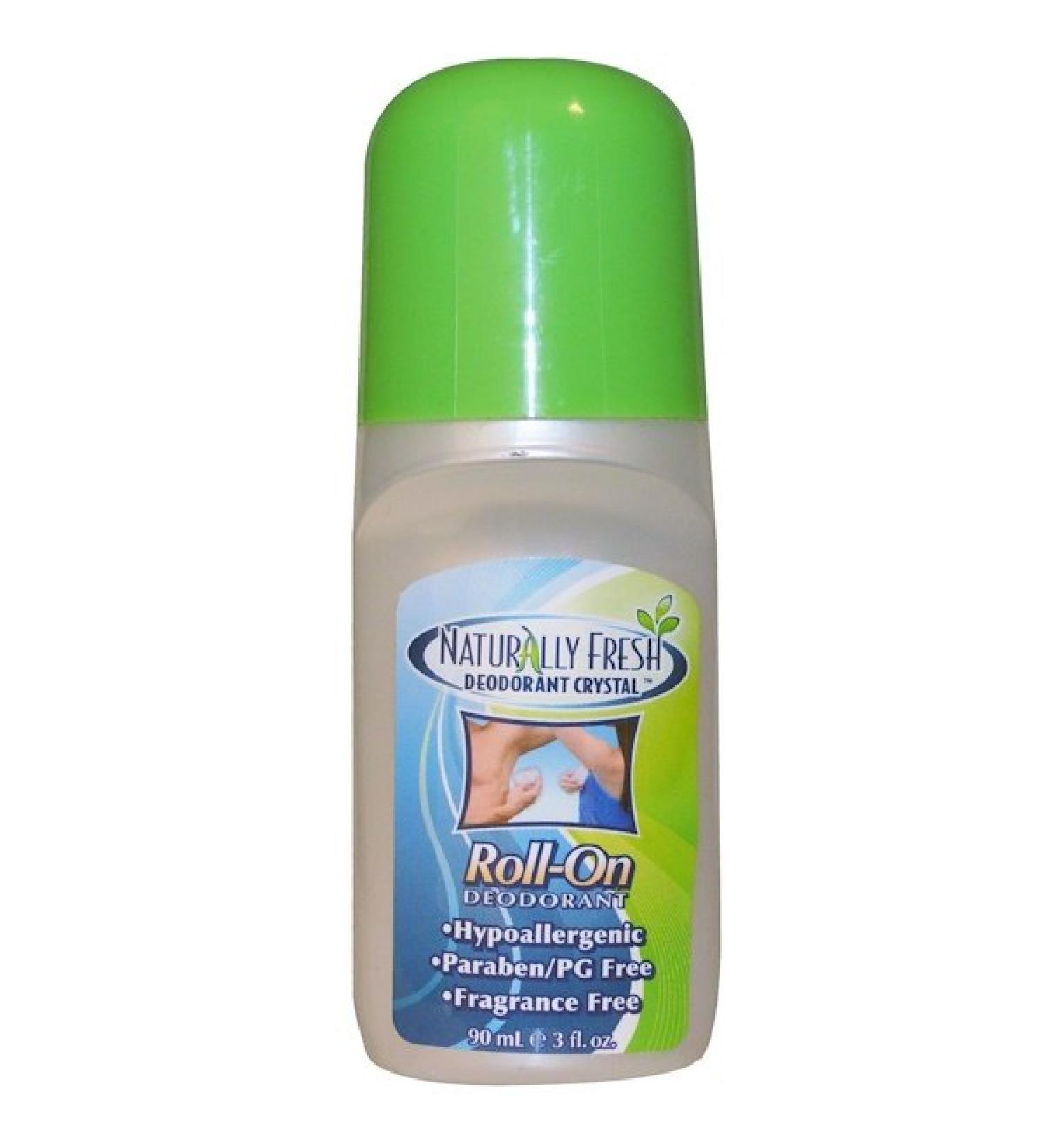 Naturally Fresh Deodorant Crystal Roll-On Fragrance Free 3 fl oz (90 ml)