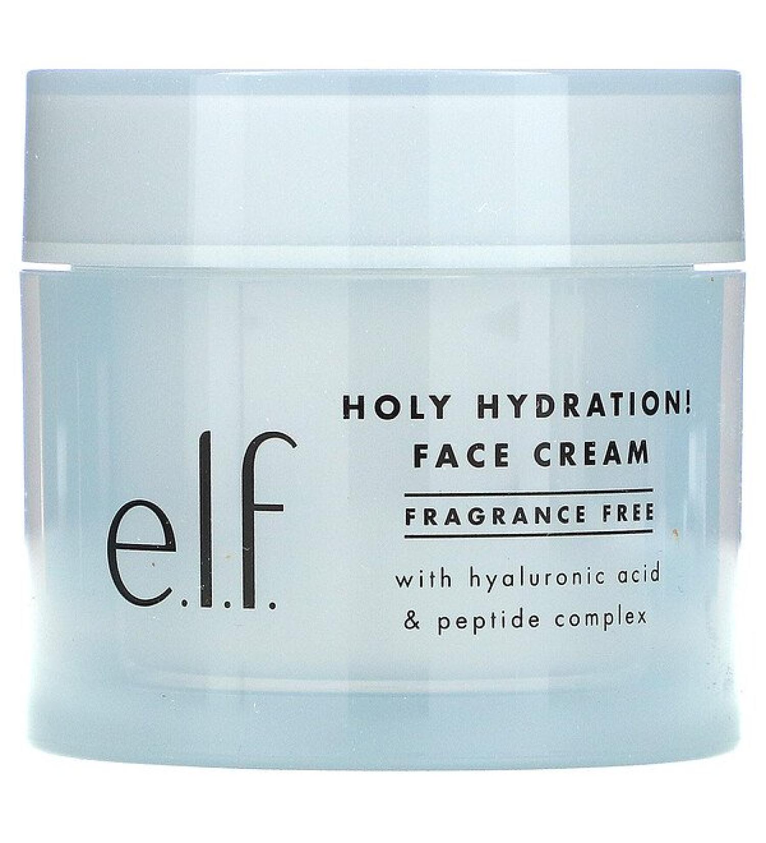 E.L.F. Holy Hydration! Fragrance Free Face Cream - 1.8 oz (50g) | Moisturizer for Healthy Skin - Buy Online on SooperMarket.com