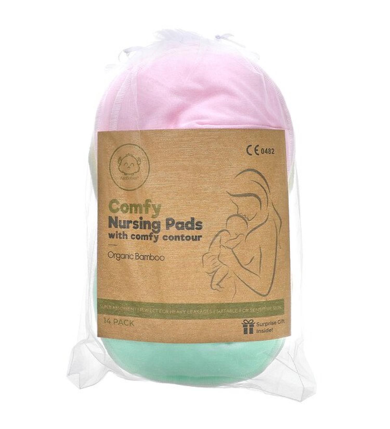 KeaBabies Comfy Nursing Pads - 14 Pack | Soft Pastel Colors for Ultimate Comfort - Buy Online on SooperMarket.com