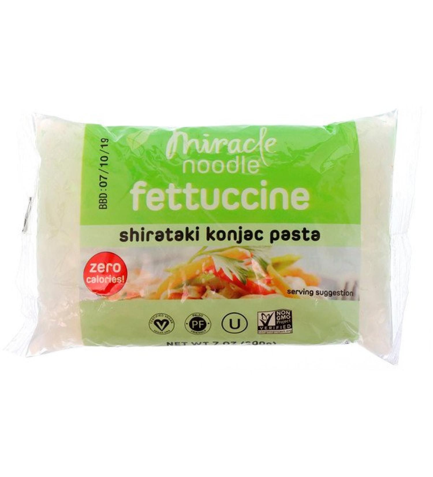 Miracle Noodle Shirataki Konjac Pasta Fettuccini 7 oz (200 g)