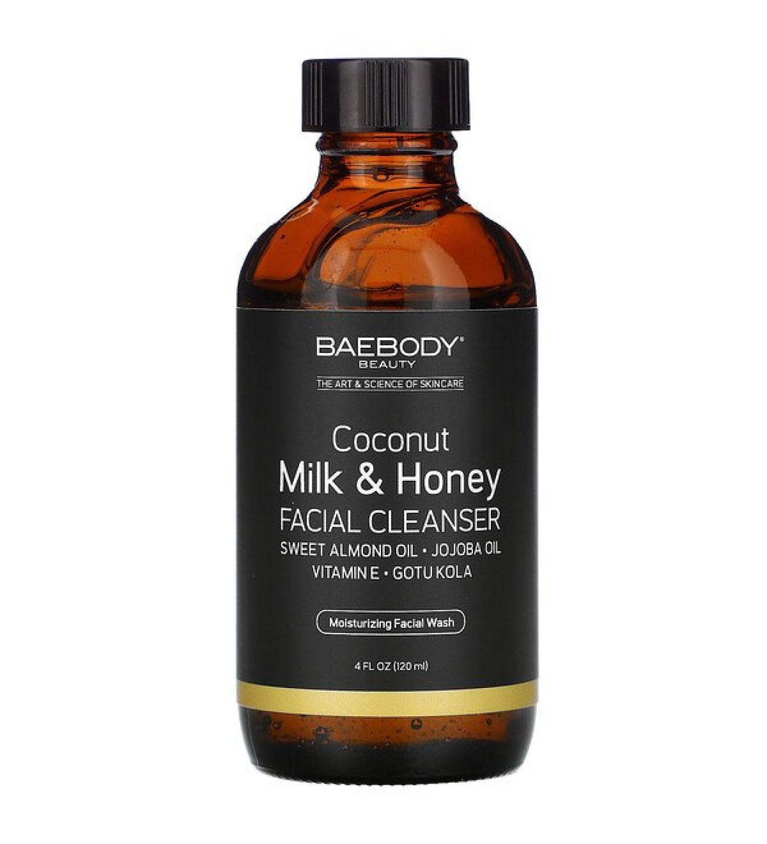 Baebody Coconut Milk & Honey Facial Cleanser 4 fl oz (120 ml)