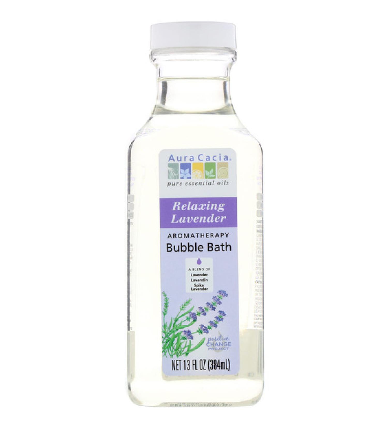Aura Cacia Aromatherapy Bubble Bath Relaxing Lavender 13 fl oz (384 ml)