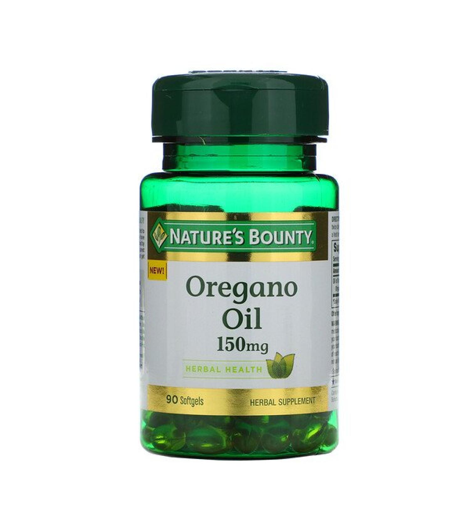 Nature's Bounty Oregano Oil 150 mg 90 Softgels