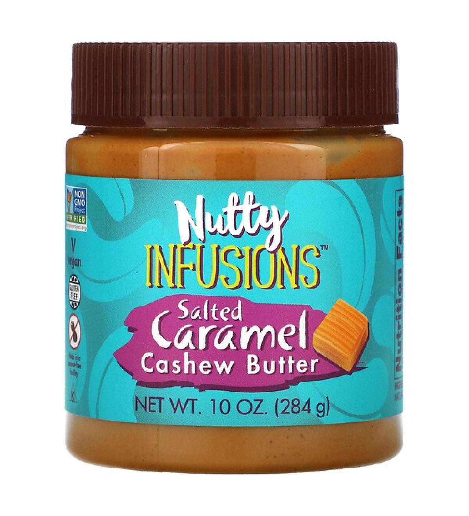 Now Foods Ellyndale Naturals Nutty Infusions Salted Caramel Cashew Butter 10 oz (284 g)