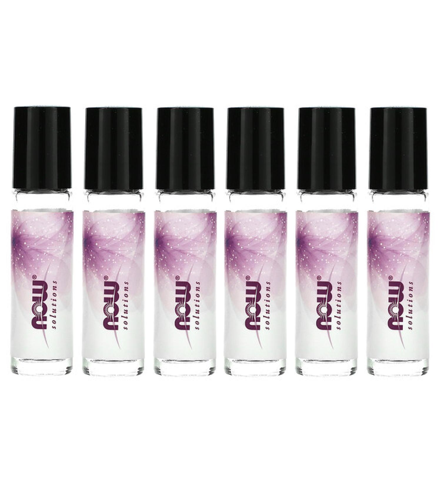 Now Foods Empty Roll-On Glass Bottles 6 Bottles 1/3 fl oz (10 ml) Each