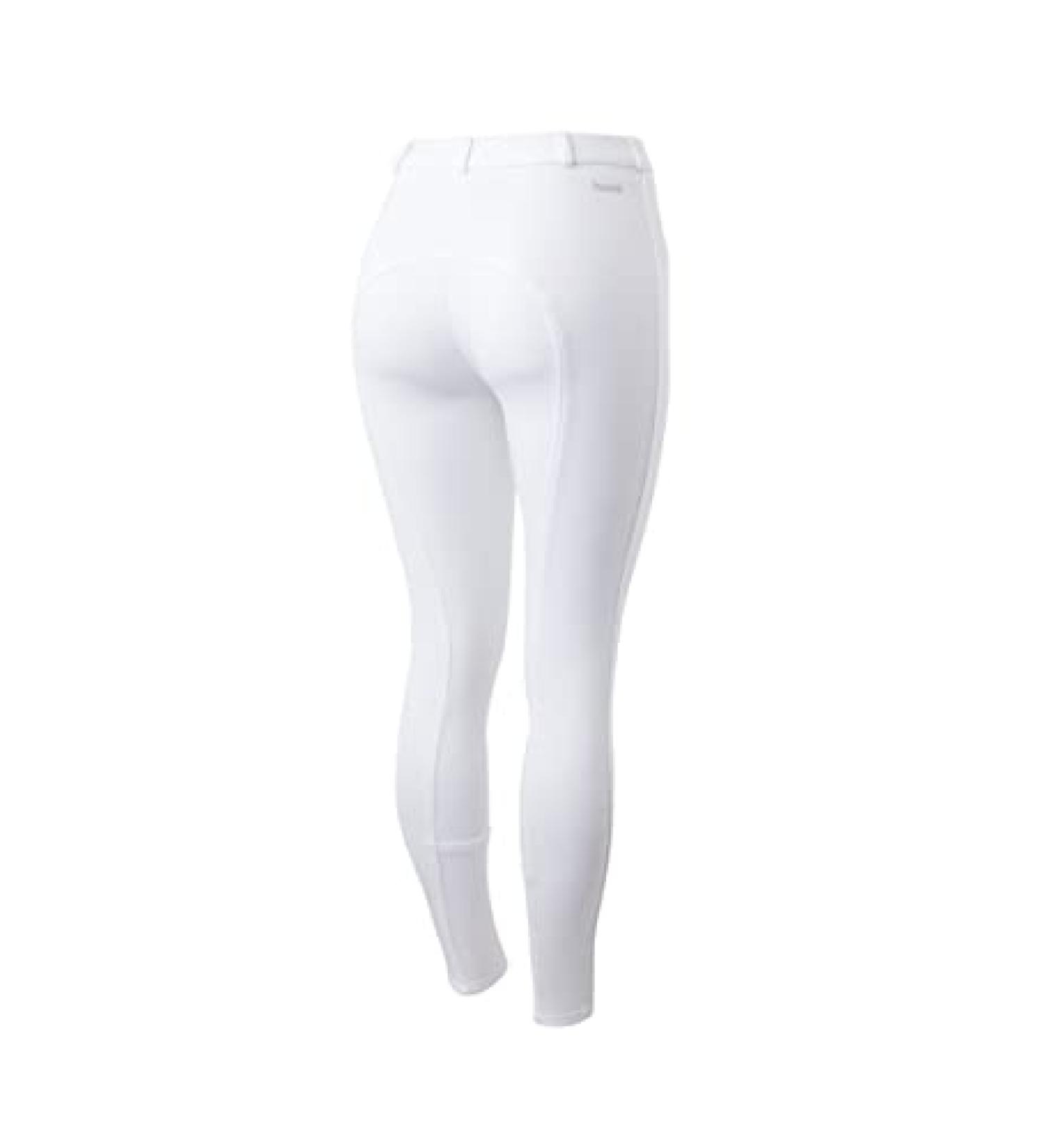 HORZE Active Women's Silicone Grip Full Seat Breeches - White, Size 32 - Buy Online on SooperMarket.com