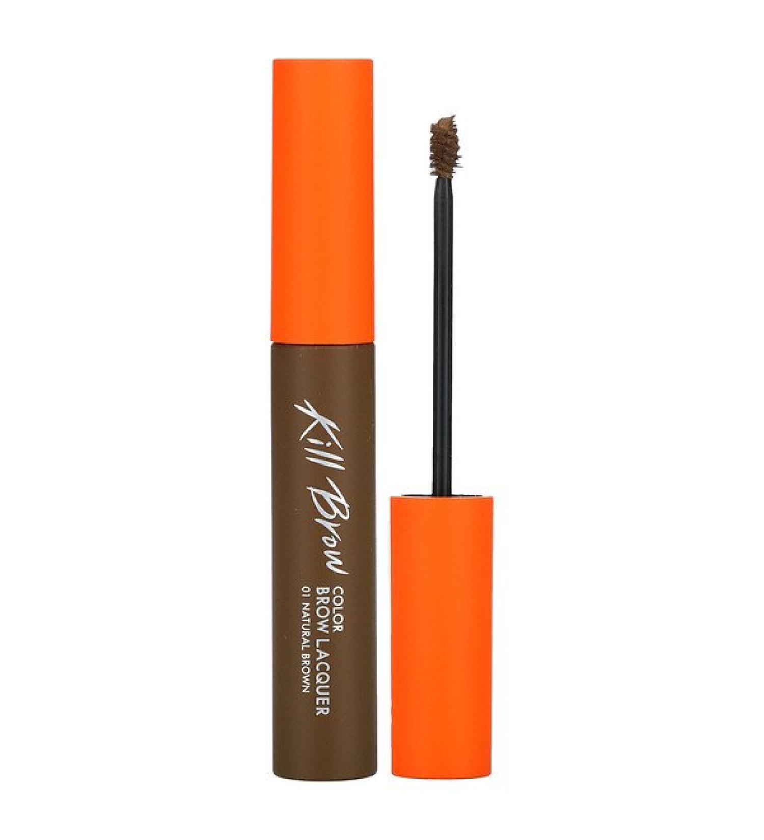 Clio Kill Brow Color Lacquer 01 Natural Brown - 0.21 oz | Perfect Eyebrow Color for a Flawless Look - Buy Online on SooperMarket.com