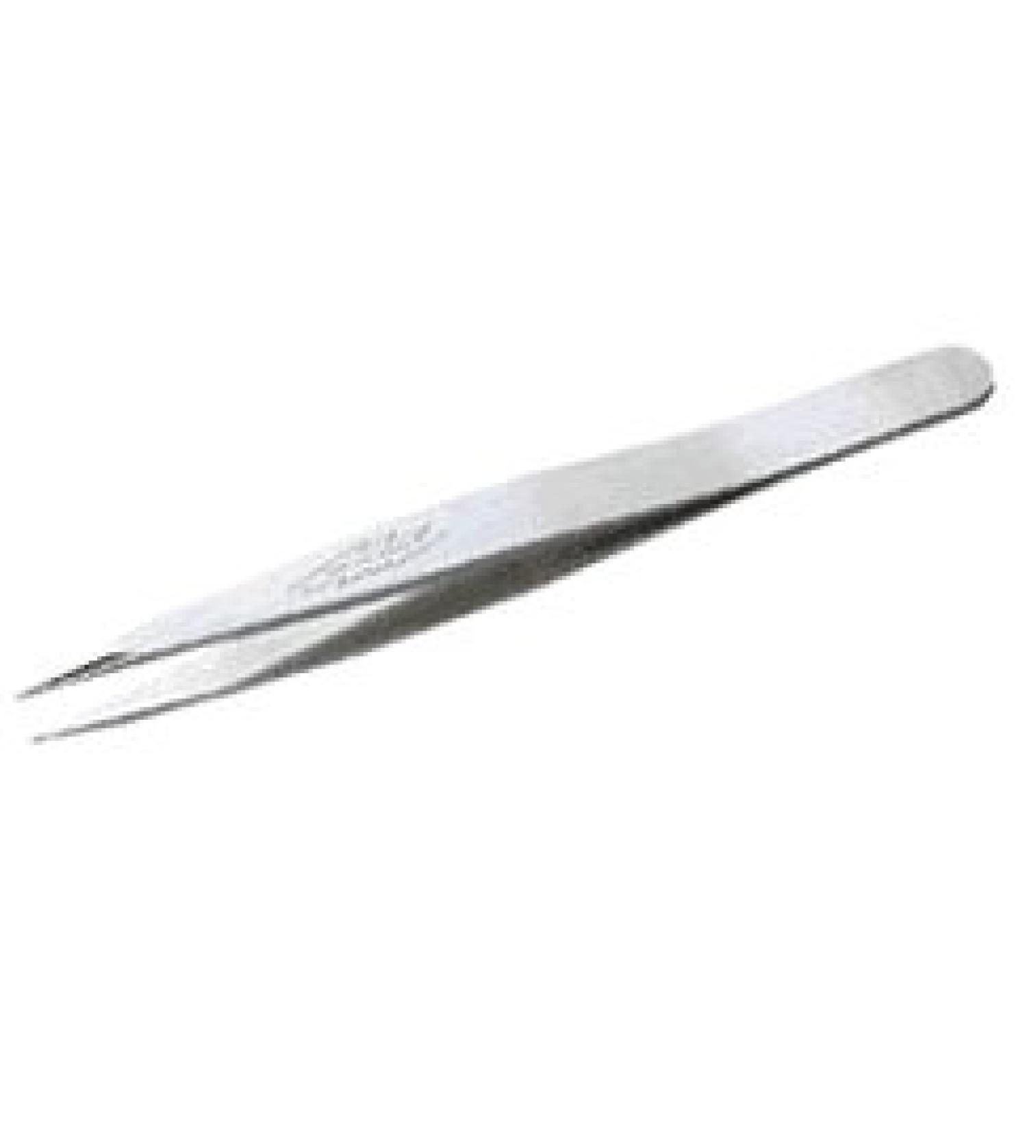 Mini 3" Stainless Steel Fine Point Eyebrow/Splinter Tweezers - Solid/Classic Design