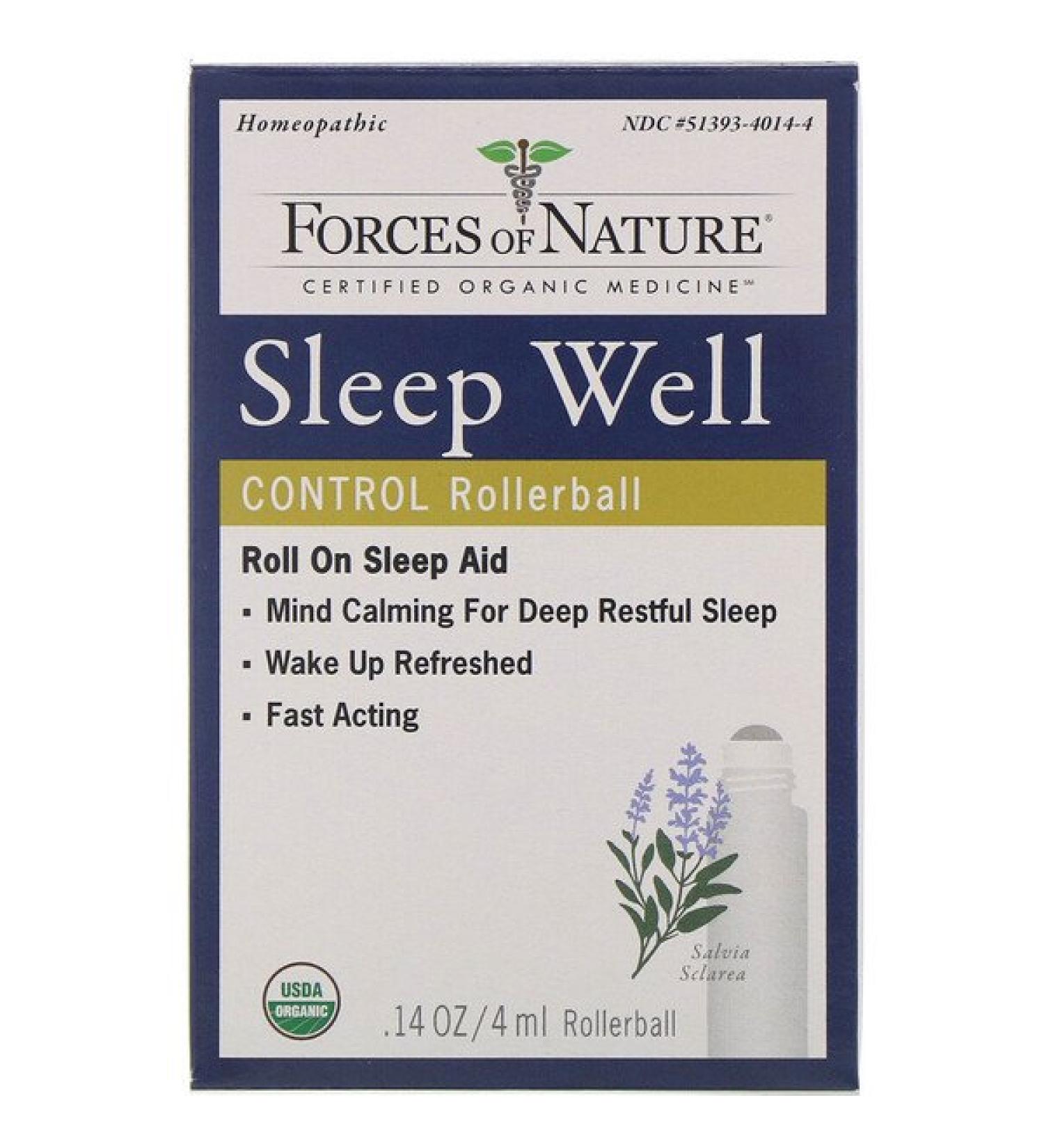 Forces of Nature Sleep Well Control Rollerball 0.14 oz (4 ml)