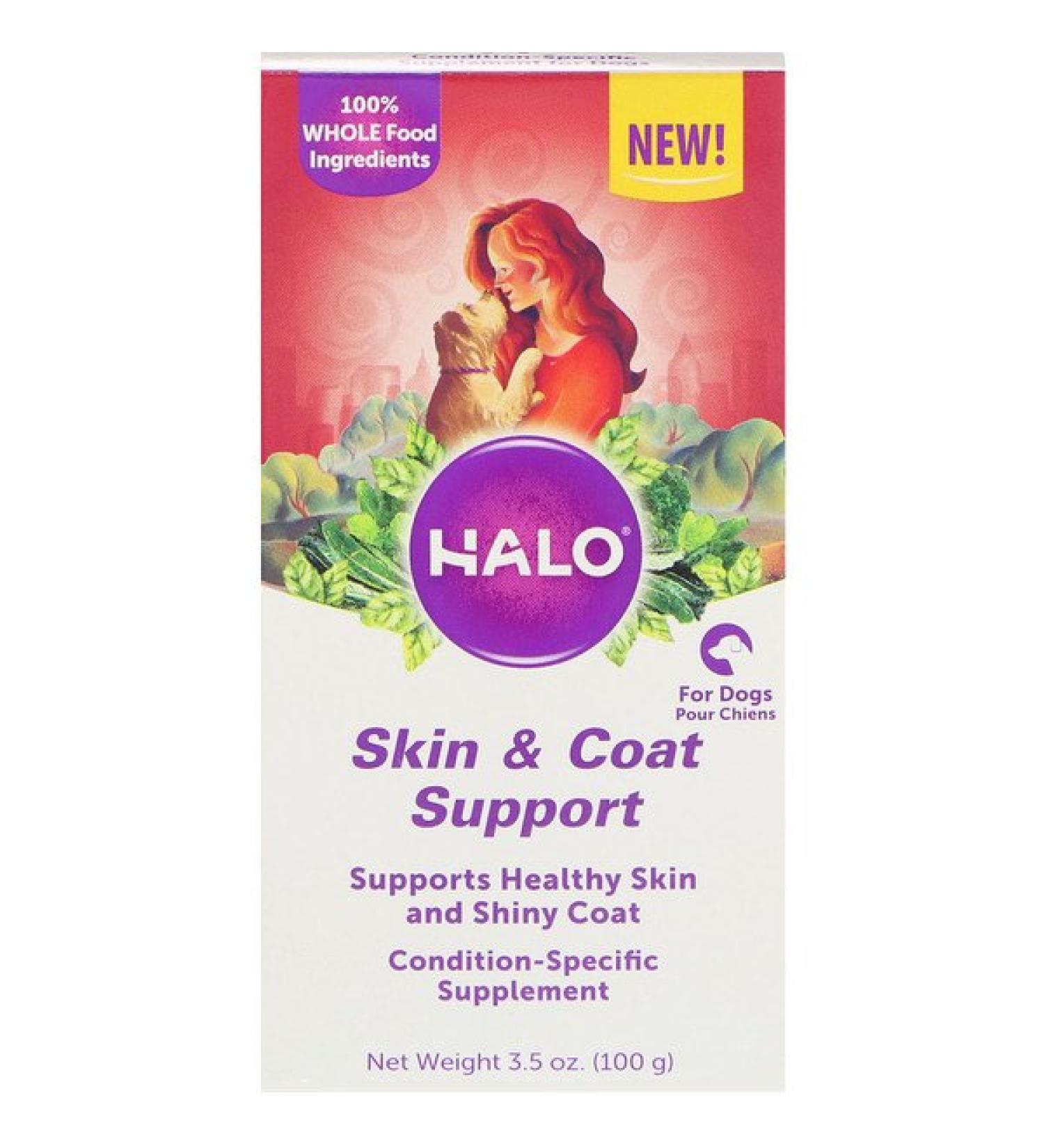 Halo Skin & Coat Support For Dogs 3.5 oz (100 g)