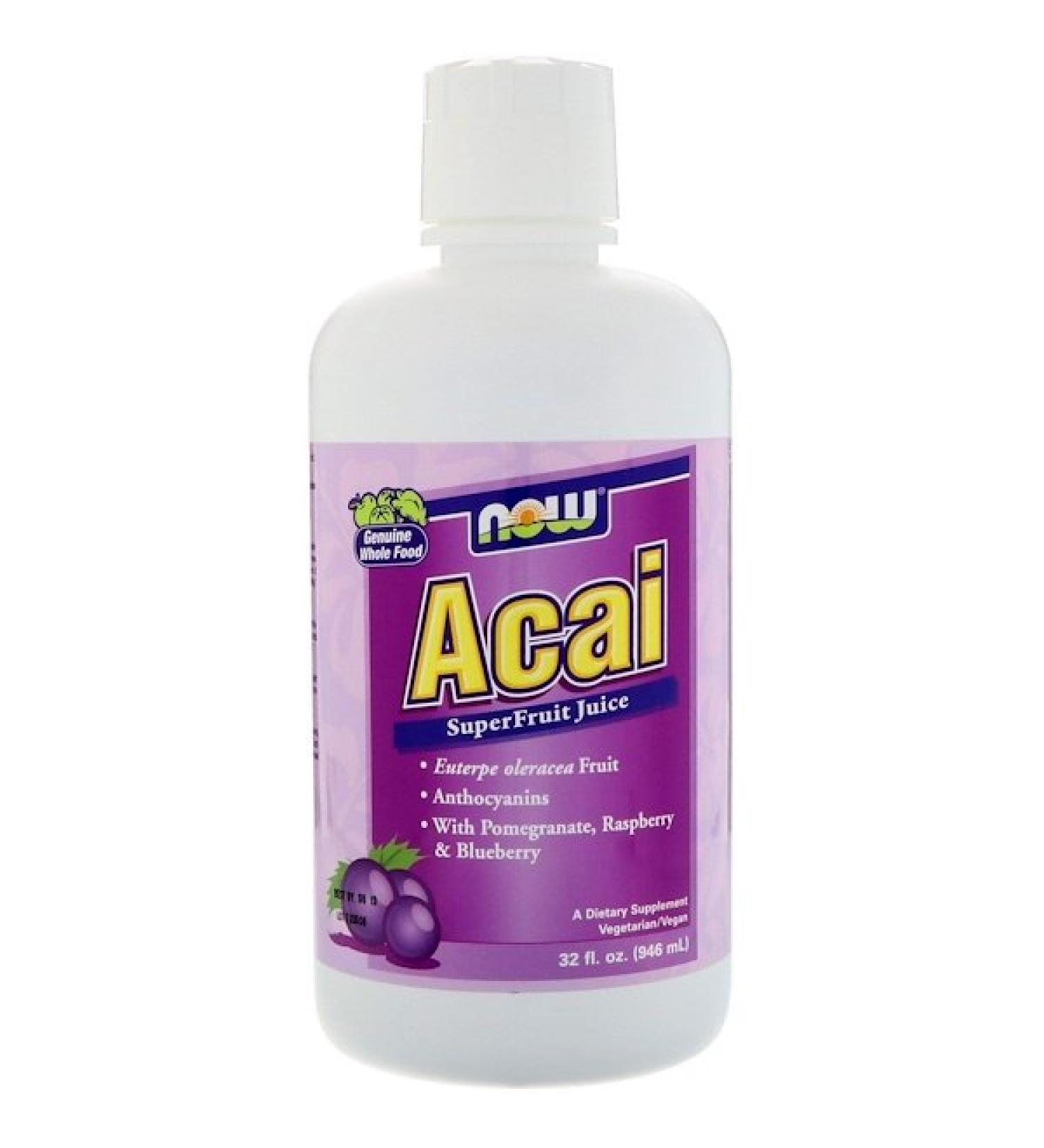 Now Foods Acai SuperFruit Juice 32 fl oz (946 ml)