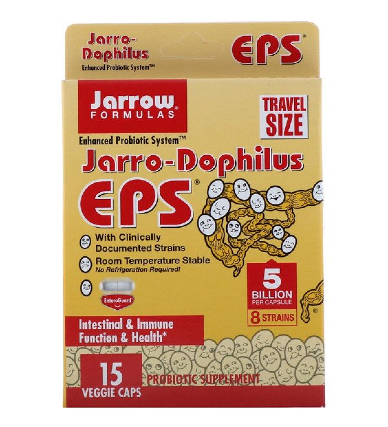 Jarrow Formulas Jarro-Dophilus EPS 5 Billion 15 Veggie Caps