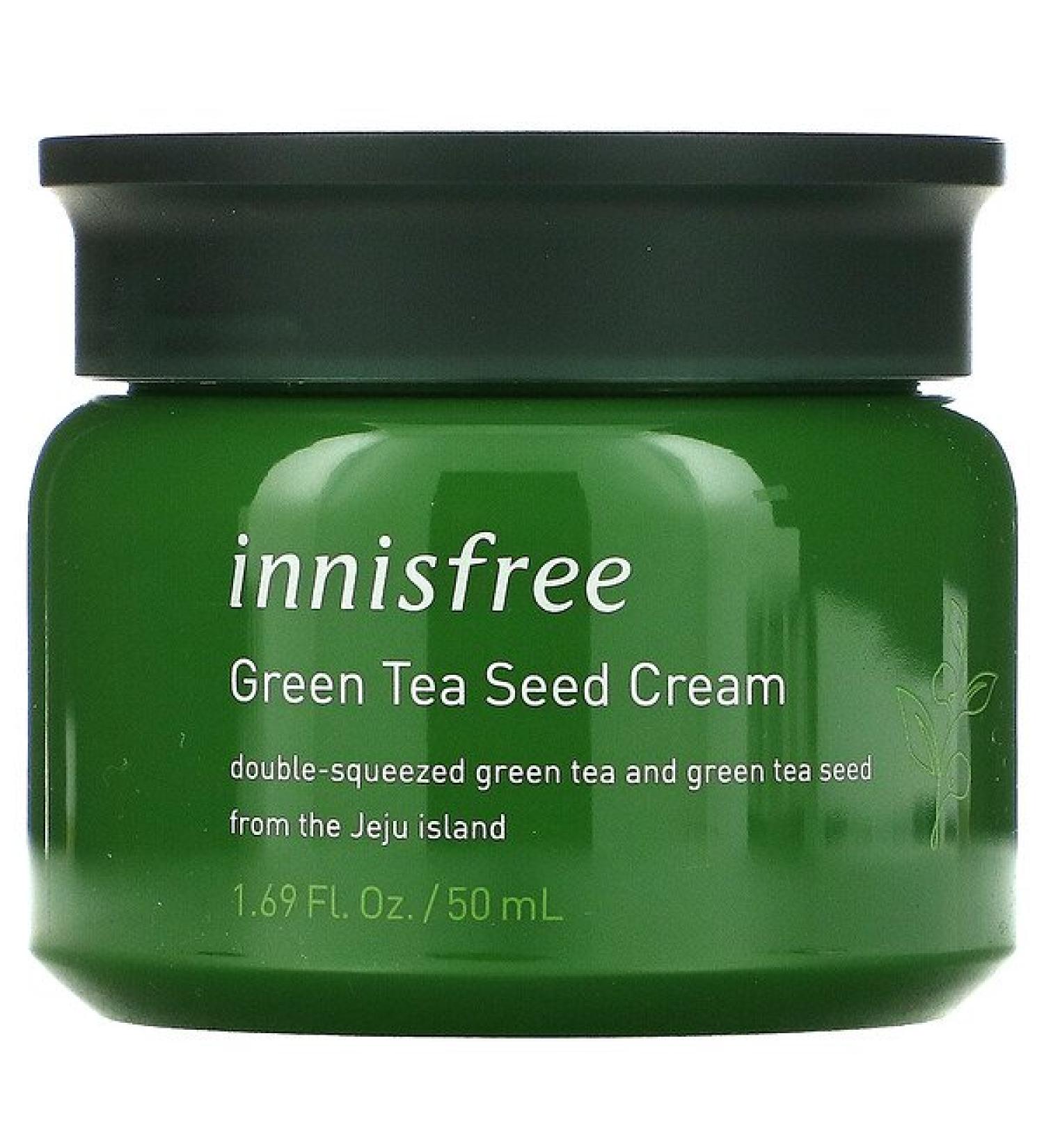 Innisfree Green Tea Seed Cream 50ml - Hydrating & Nourishing Moisturizer - Buy Online on SooperMarket.com