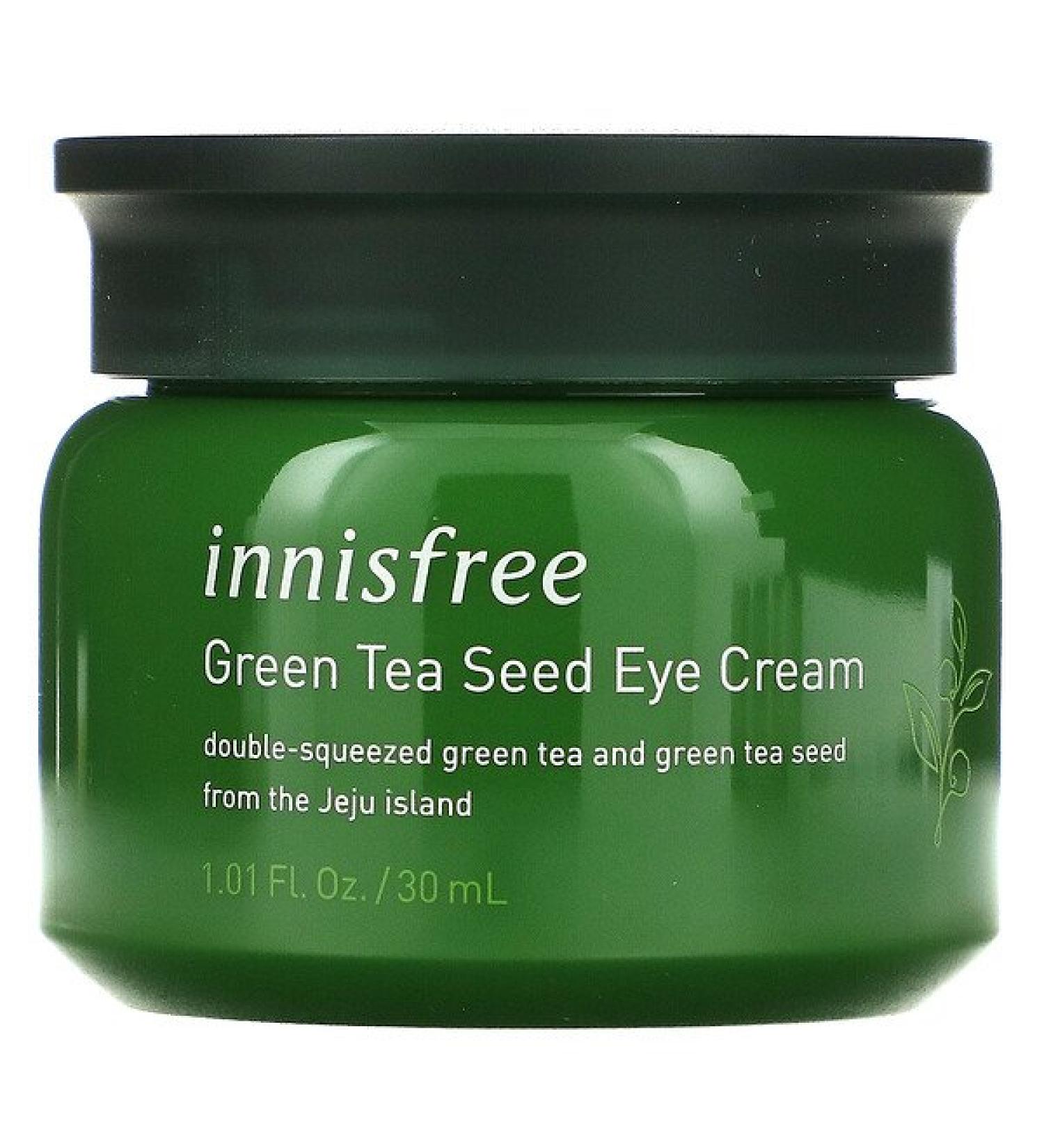 Innisfree Green Tea Seed Eye Cream 1.01 fl oz - Hydrating & Soothing for Dark Circles - Buy Online on SooperMarket.com