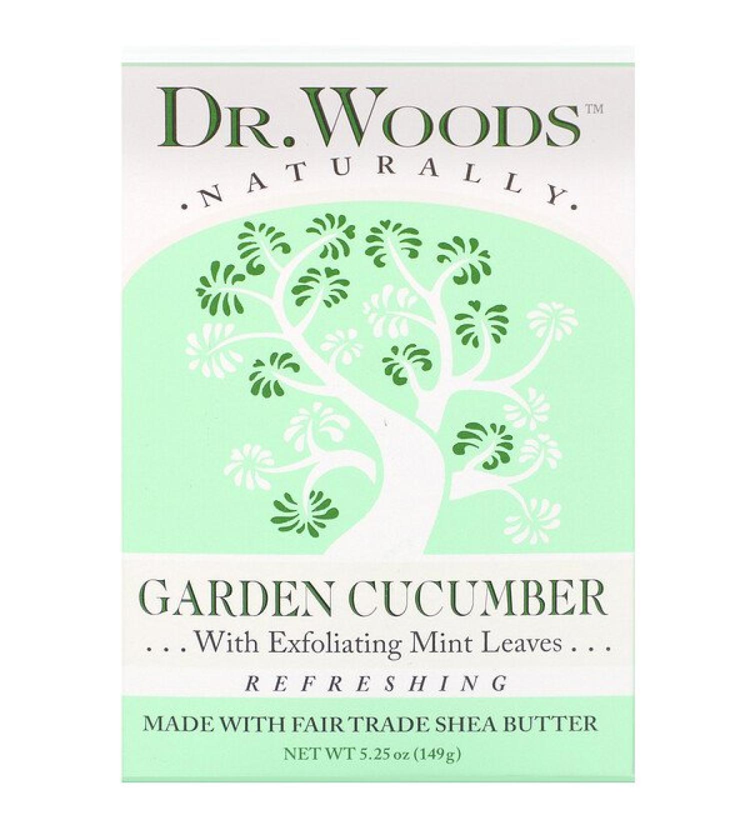 Dr. Woods Bar Soap Garden Cucumber 5.25 oz (149 g)