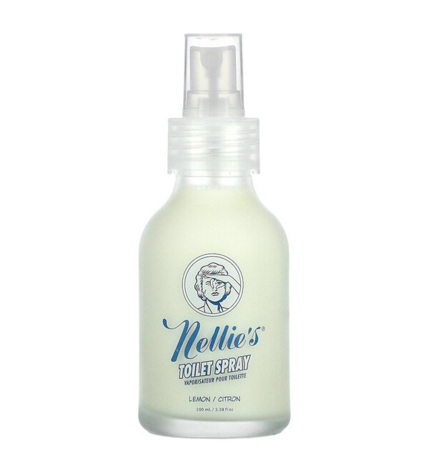 Nellie's Toilet Spray Lemon 3.38 fl oz ( 100 ml)
