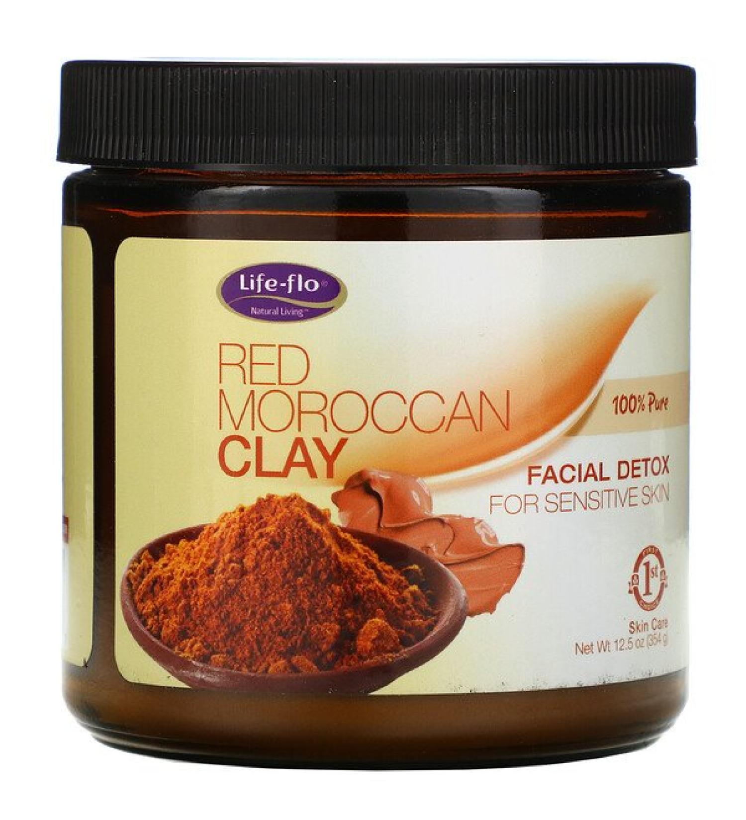 Life-flo Red Moroccan Clay Facial Detox 12.5 oz (354 g)