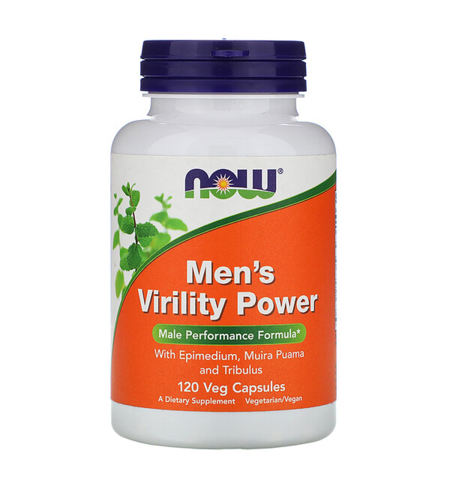 Now Foods Men's Virility Power 120 Veg Capsules