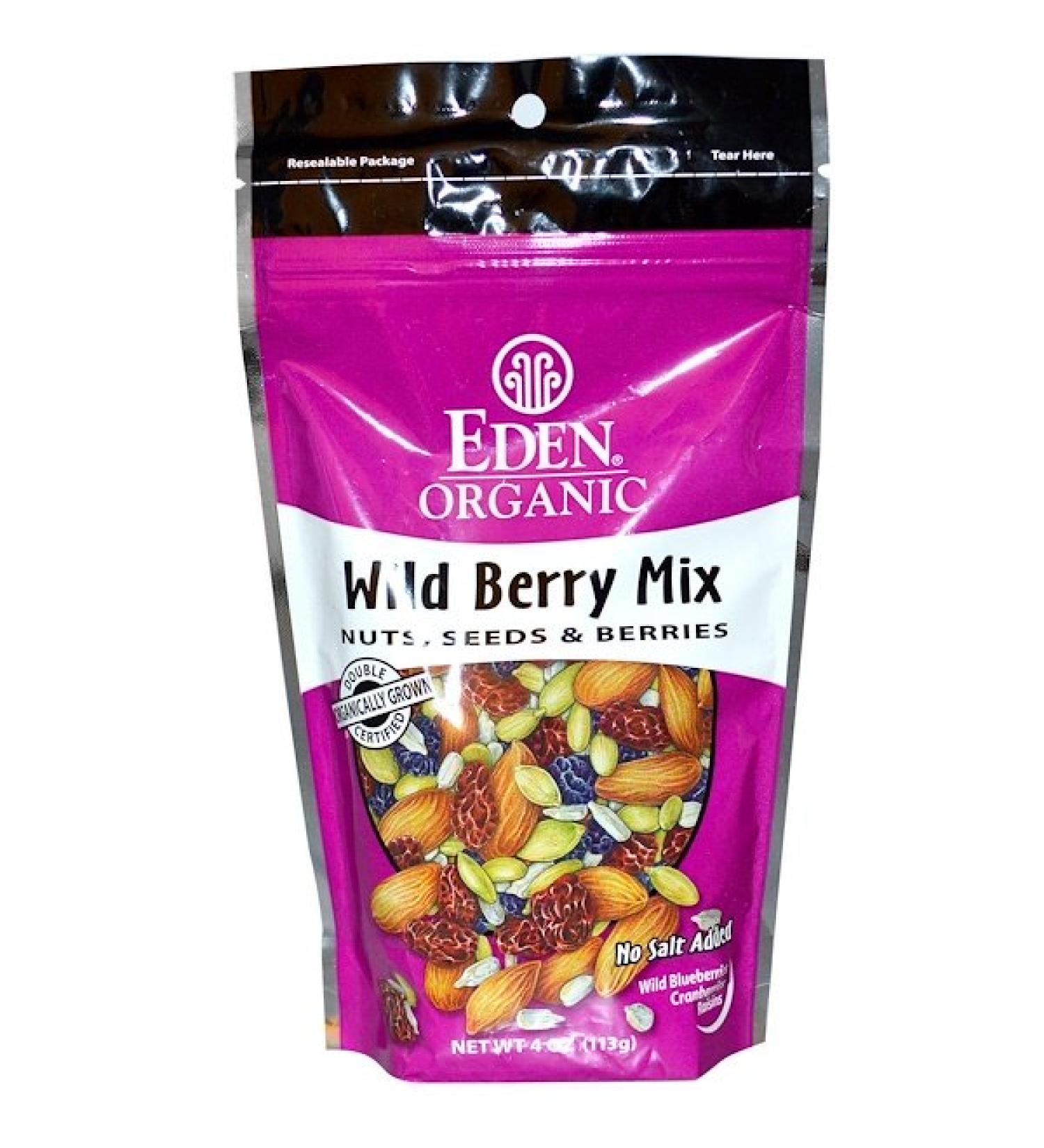 Eden Foods Organic Wild Berry Mix - Nuts, Seeds & Berries 4 oz | Healthy Snack - Buy Online on SooperMarket.com