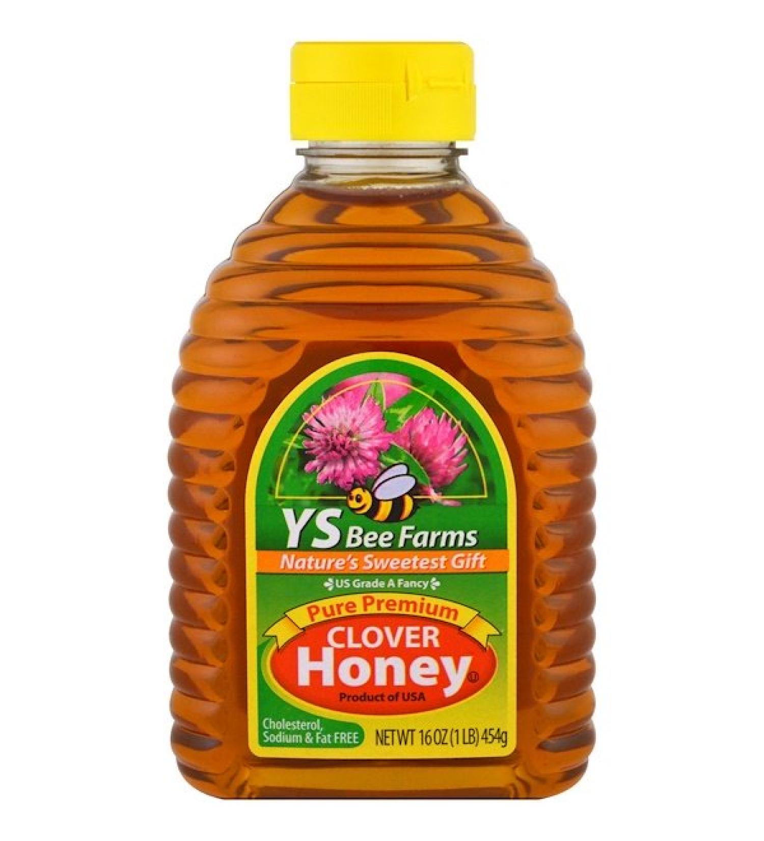 Y.S. Eco Bee Farms Pure Premium Clover Honey 16 oz (454 g)
