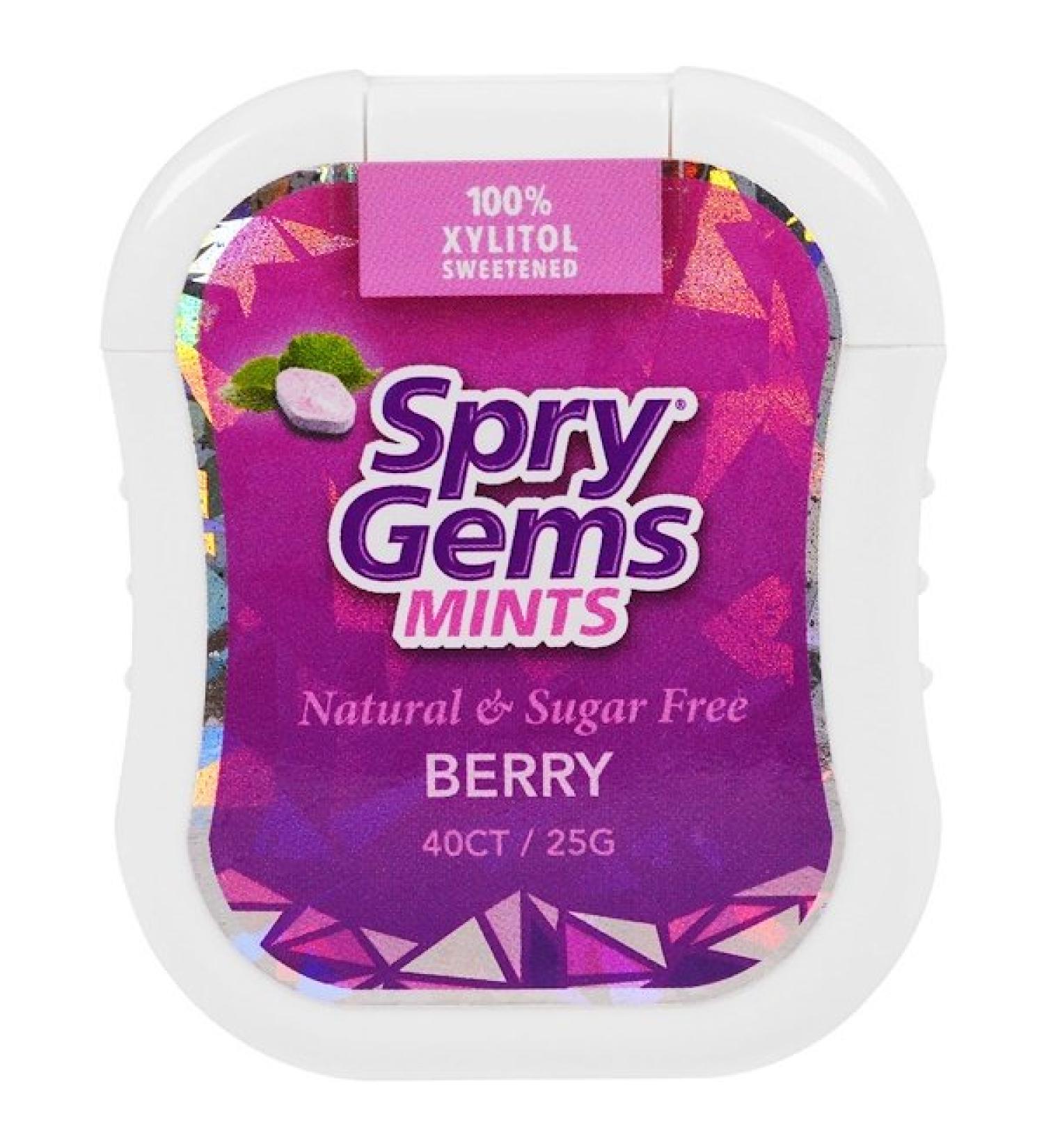 Xlear Spry Gems Mints Berry 40 Count 25 g