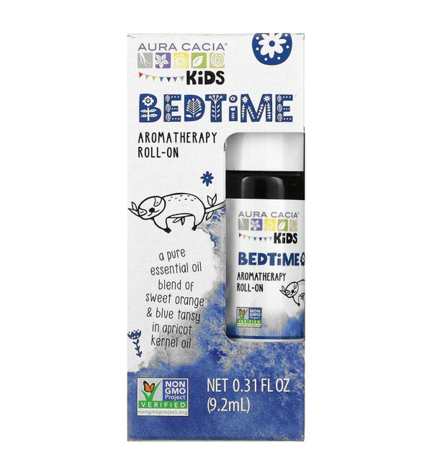 Aura Cacia Kids Bedtime Aromatherapy Roll-On 0.31 fl oz - Calming Essential Oils for Sleep - Buy Online on SooperMarket.com