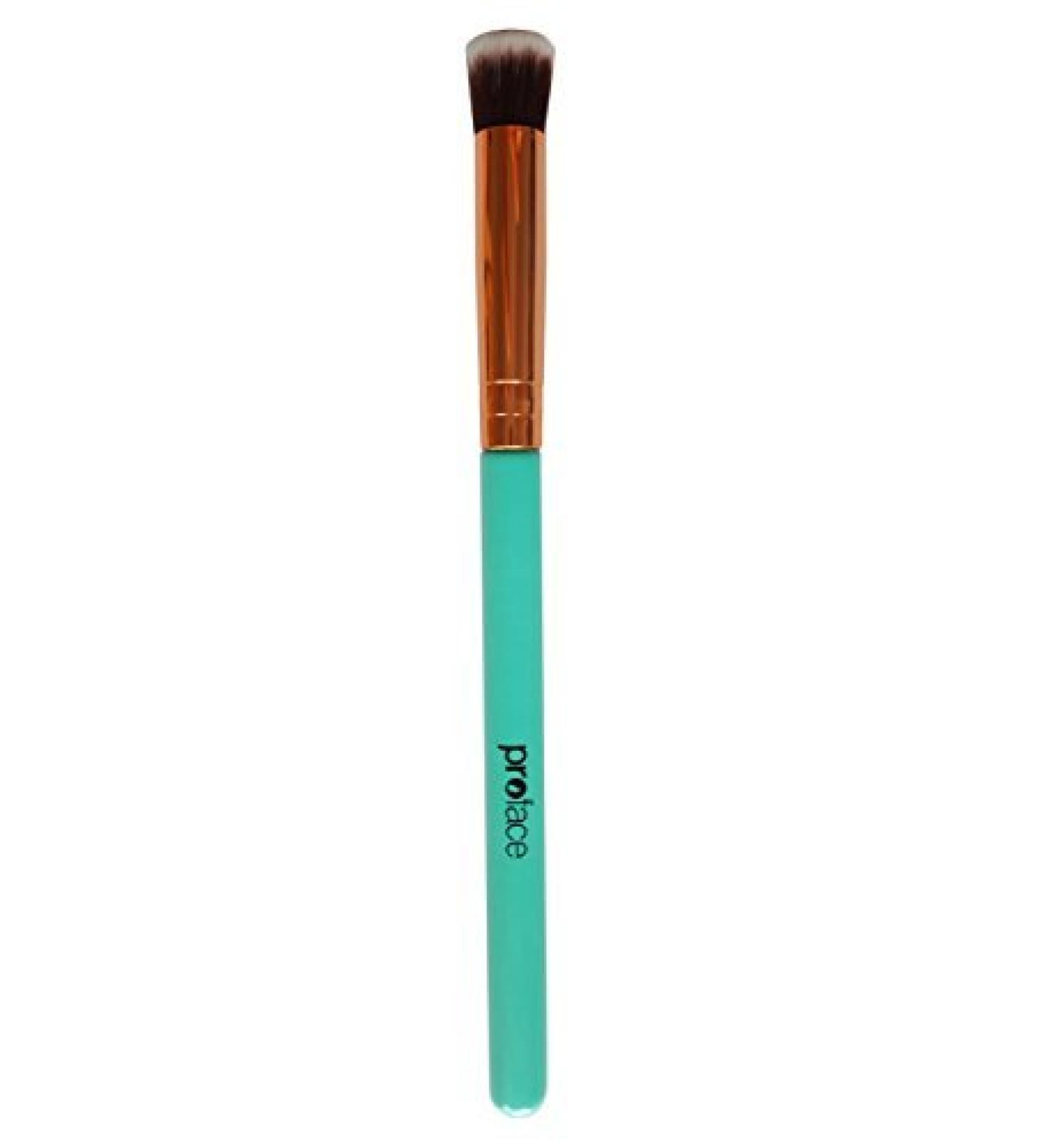 Mini Precision Flat Top Kabuki Brush - Rose Golden Synthetic Makeup Brush - Ideal for Acne & Undereye Blending - Blue - Buy Online on SooperMarket.com