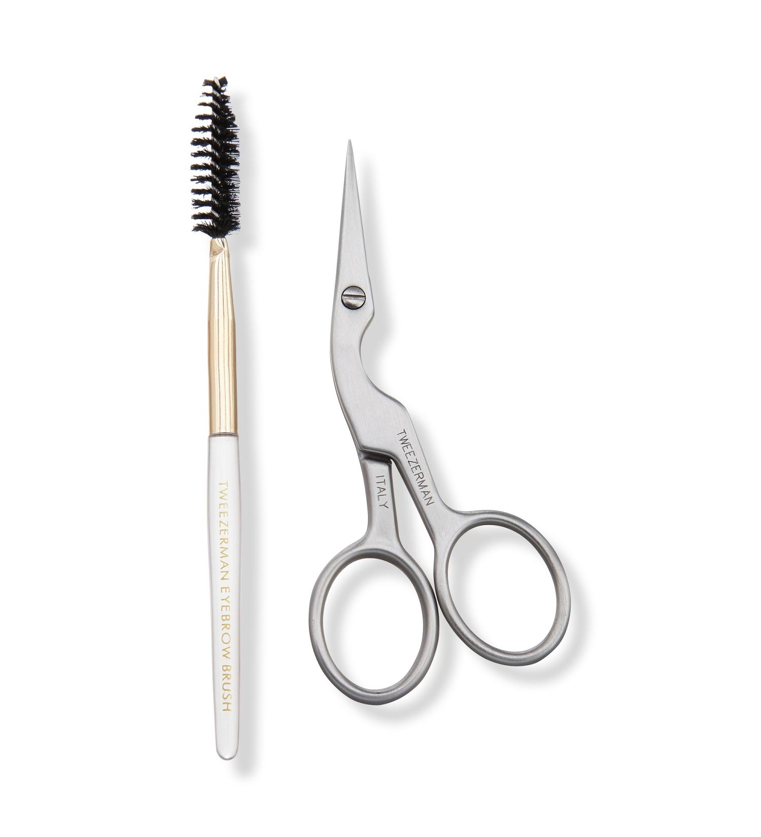Discover Tweezerman Eyebrow Shaping Scissors and Brush - Elevate Your Style Instantly! - Buy Online on SooperMarket.com