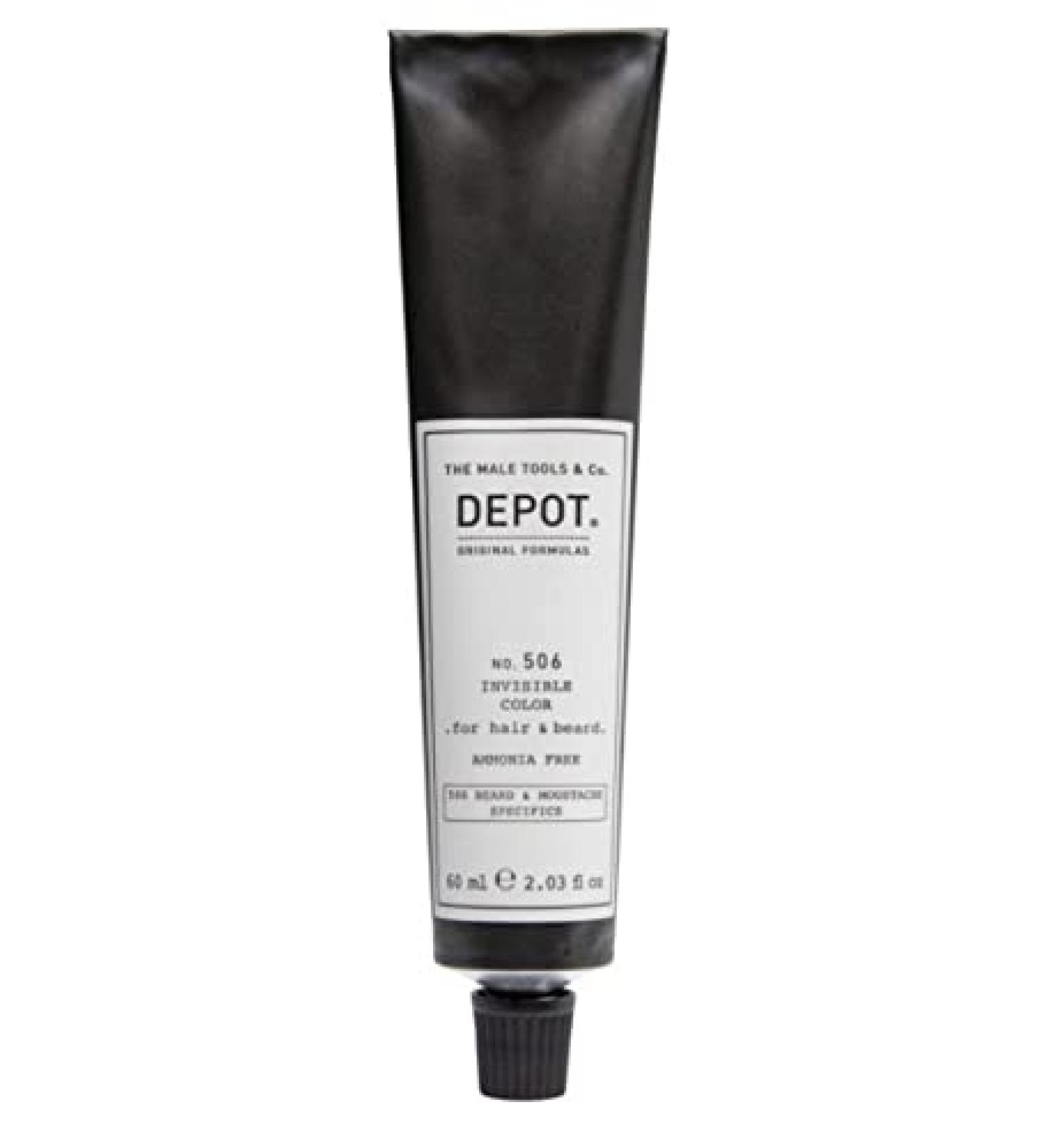 DEPOT Nr. 506 INVISIBLE COLOR semi-permanent color cream for beard and mustache 60 ml