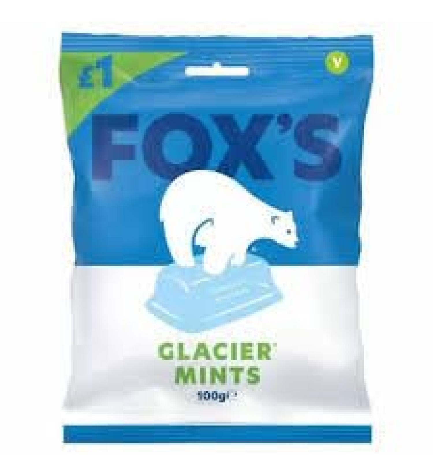 Fox's Glacier Sweets 12 x 100g PMP Packs (MINT)