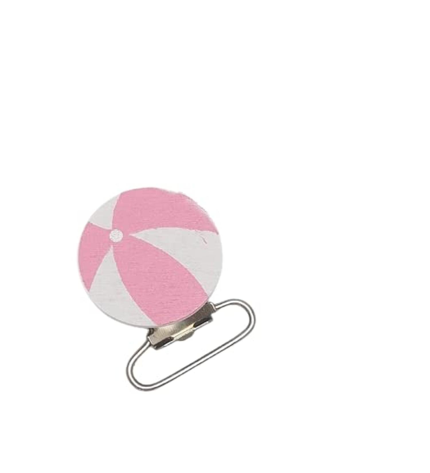 knbo 1 x Clip Baby Ball 3.0 cm pink for pacifier chains suspenders pendants and much more NEW & OVP