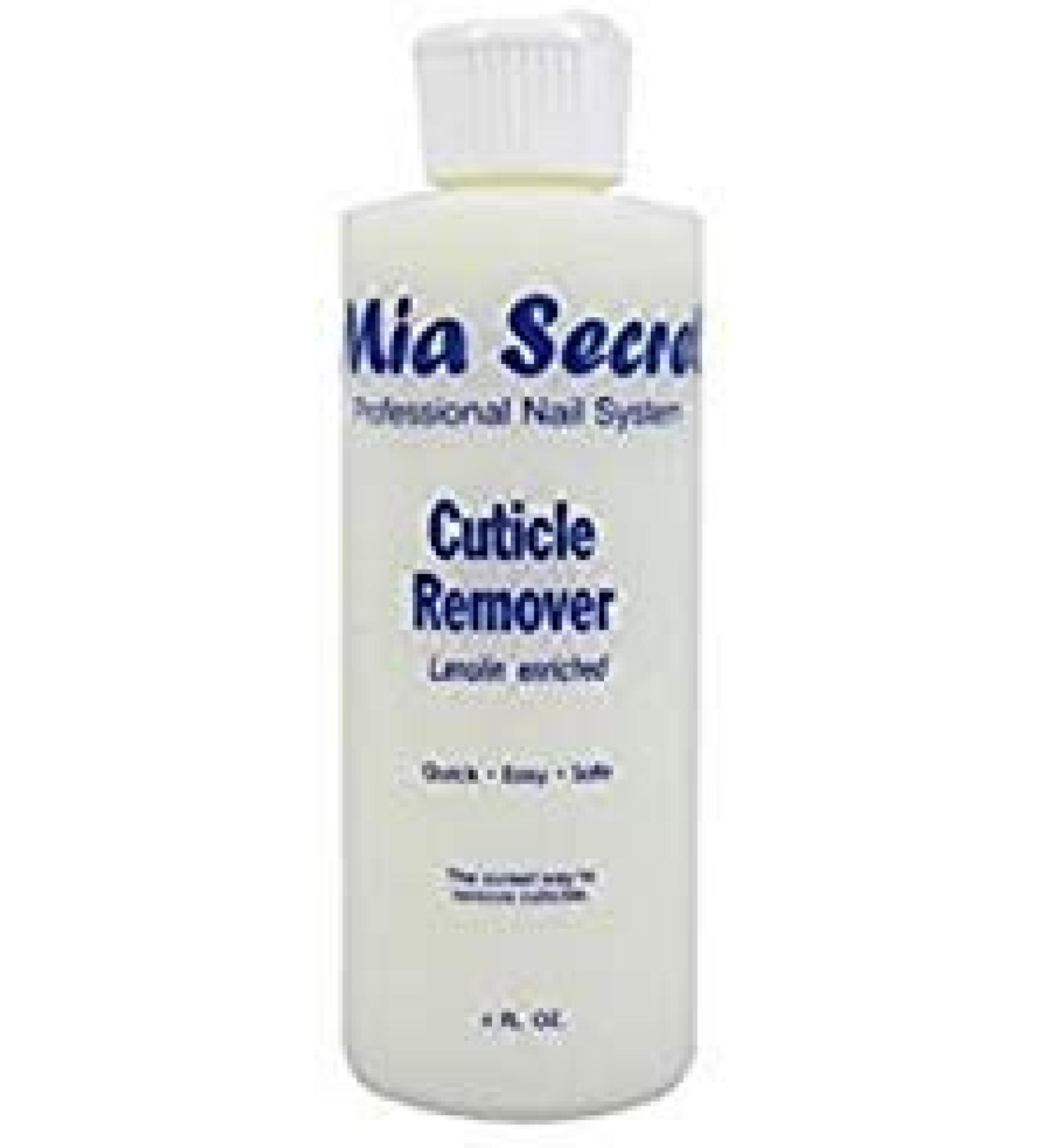 Mia Secret Cuticle Softener & Remover - Quick Easy Safe - 6 oz Cuticle Dissolver Cream for Hand or Foot Nails - Removes Cuticles Safely and Softens the Edge - Excellent for Manicures and Pedicures