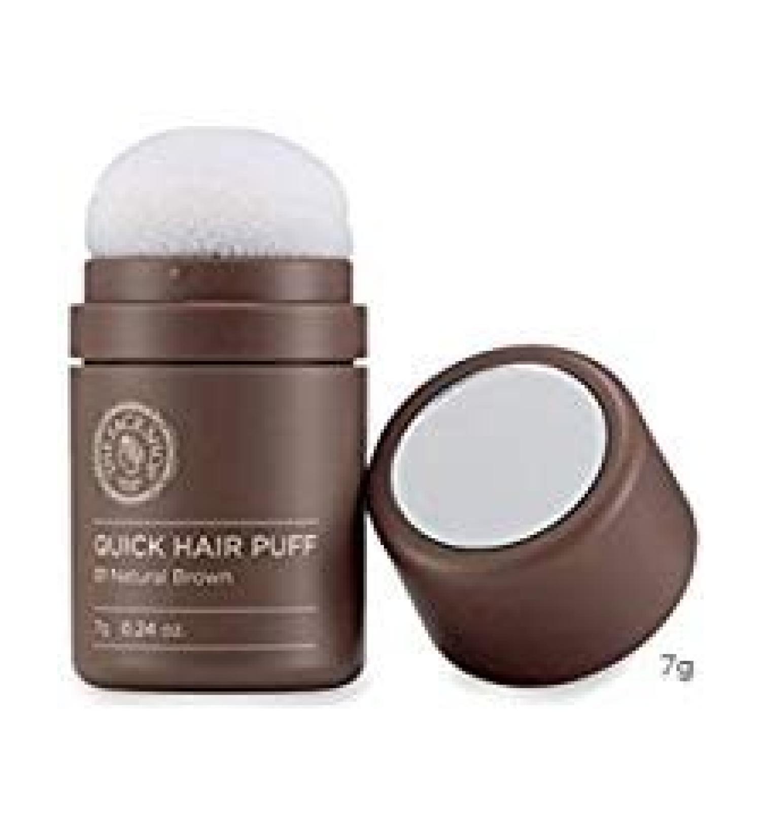 The Face Shop Quick Hair Puff Hair Line Touch Waterproof 7G(0.24Oz) (Natural Brown)