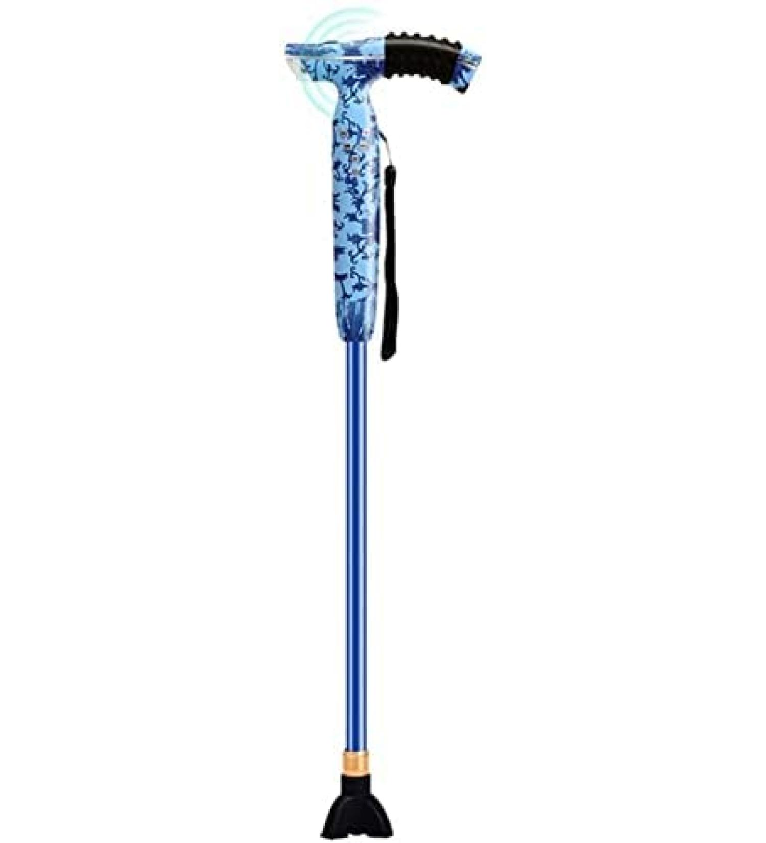 Canes Walking Stick Old Man Four Legged Multi Purpose Retractable Smart Walking Stick Illuminated Radio - Buy Online on SooperMarket.com