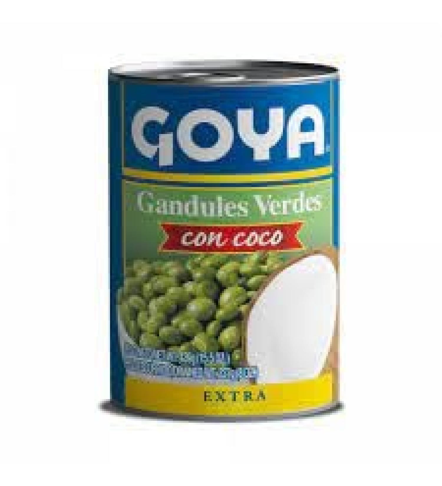 Gandules green coconut Gandules with coconut Box 12 x 439 g