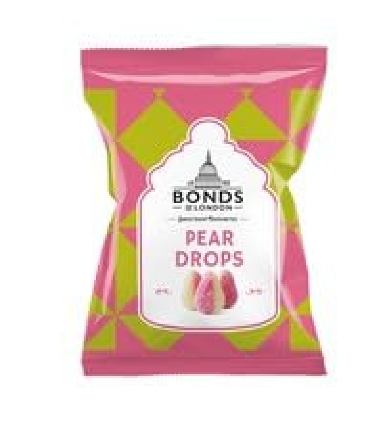 Bonds Pear Drops Bags | Sugar Coated | Boiled Sweets | No Artificial Colour | 130g | (Pack of 12) - Buy Online on SooperMarket.com