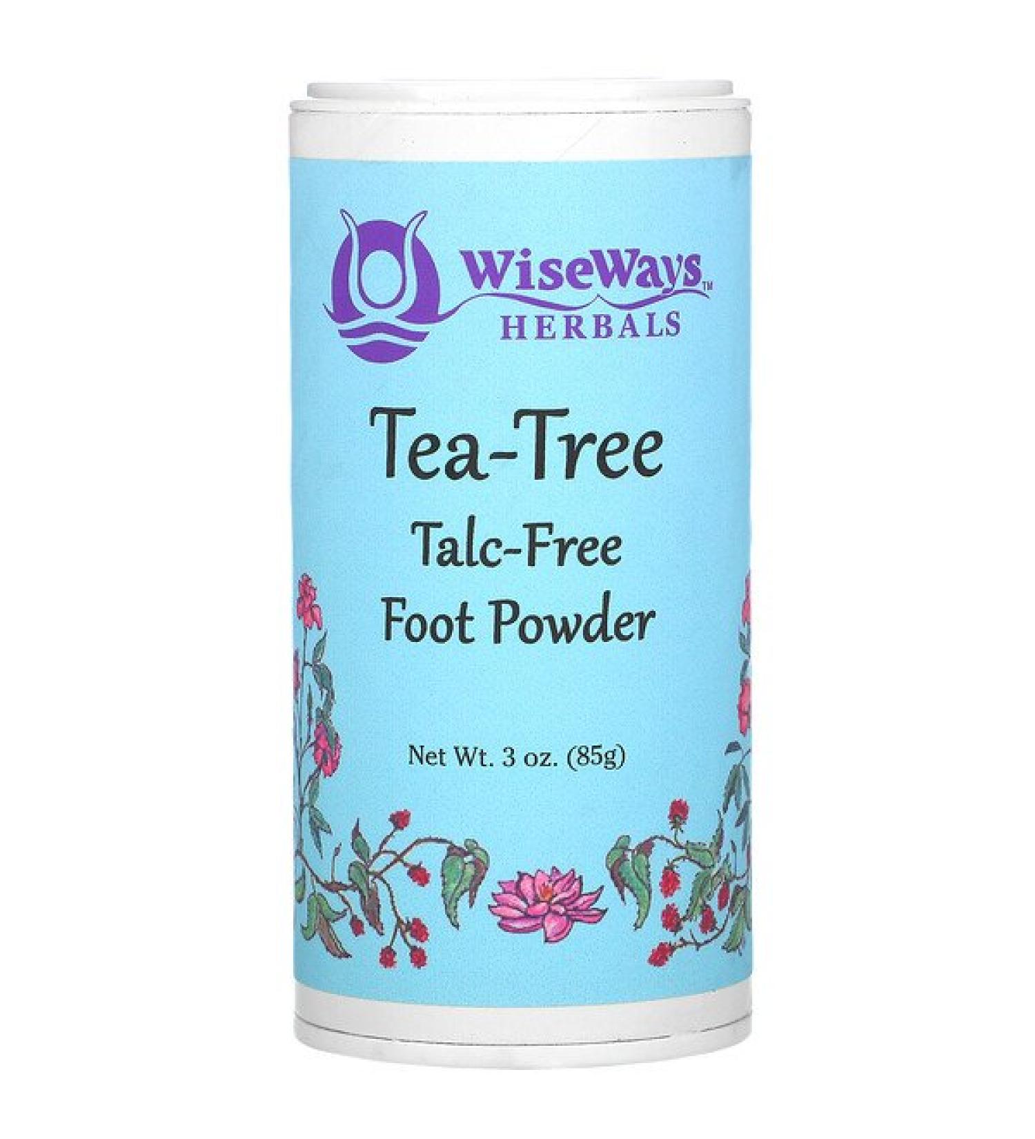 WiseWays Herbals Tea-Tree Foot Powder 3 oz (85 g)